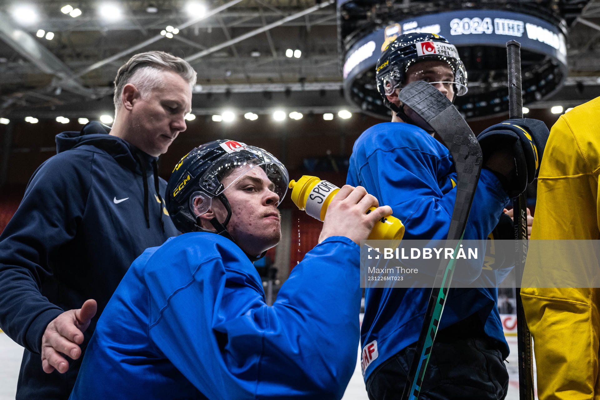 Oskar Pettersson of Sweden at a practice session
