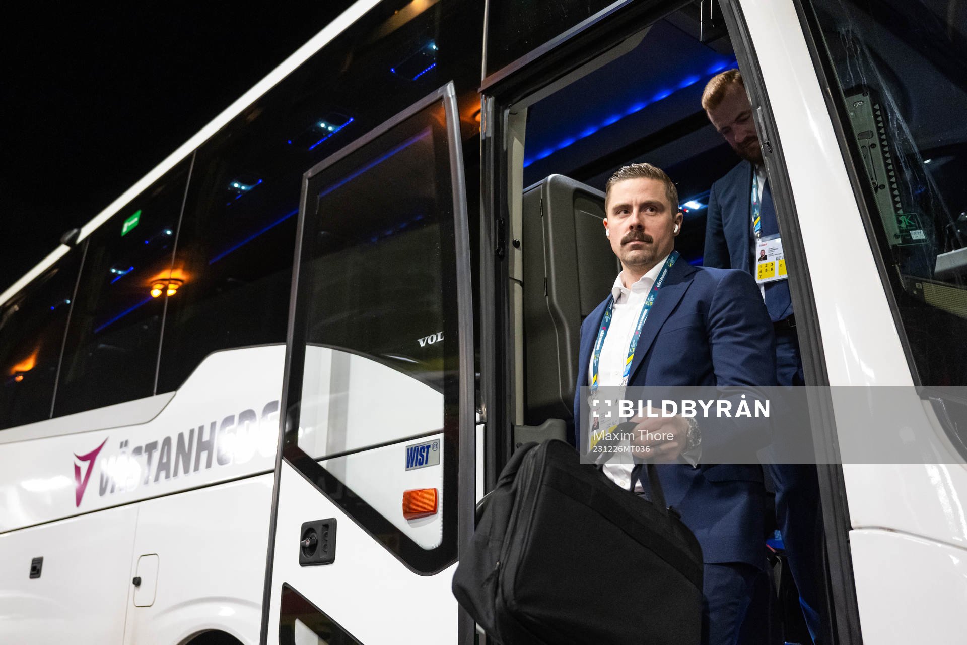 Assistant coach Pierre Johnsson of Sweden