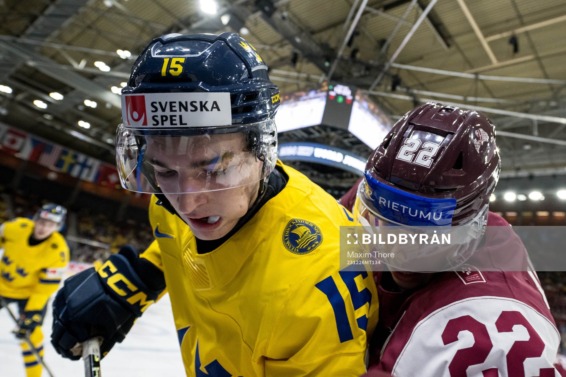David Edstrom of Sweden and Sandis Vilmanis of Latvia