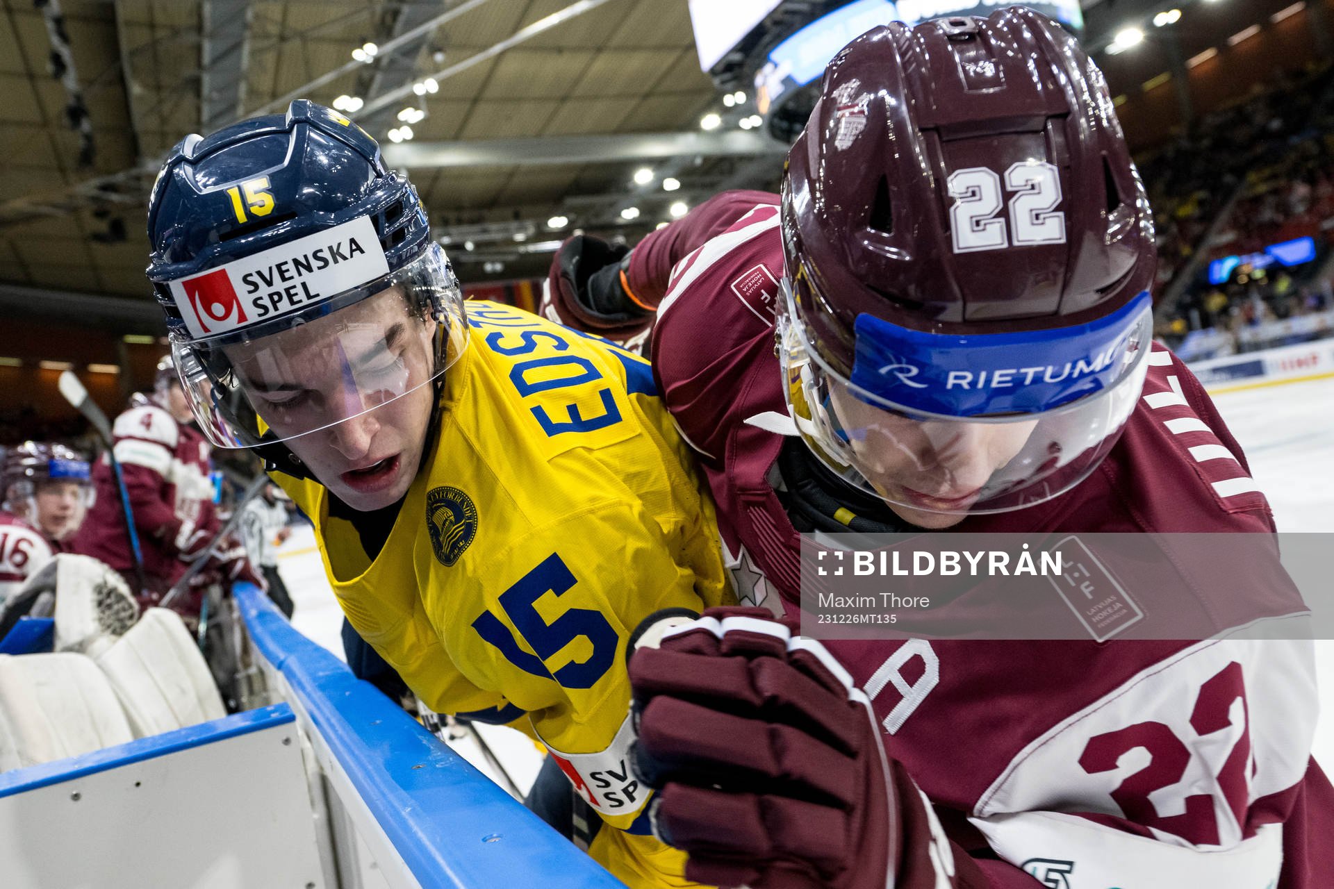 David Edstrom of Sweden and Sandis Vilmanis of Latvia