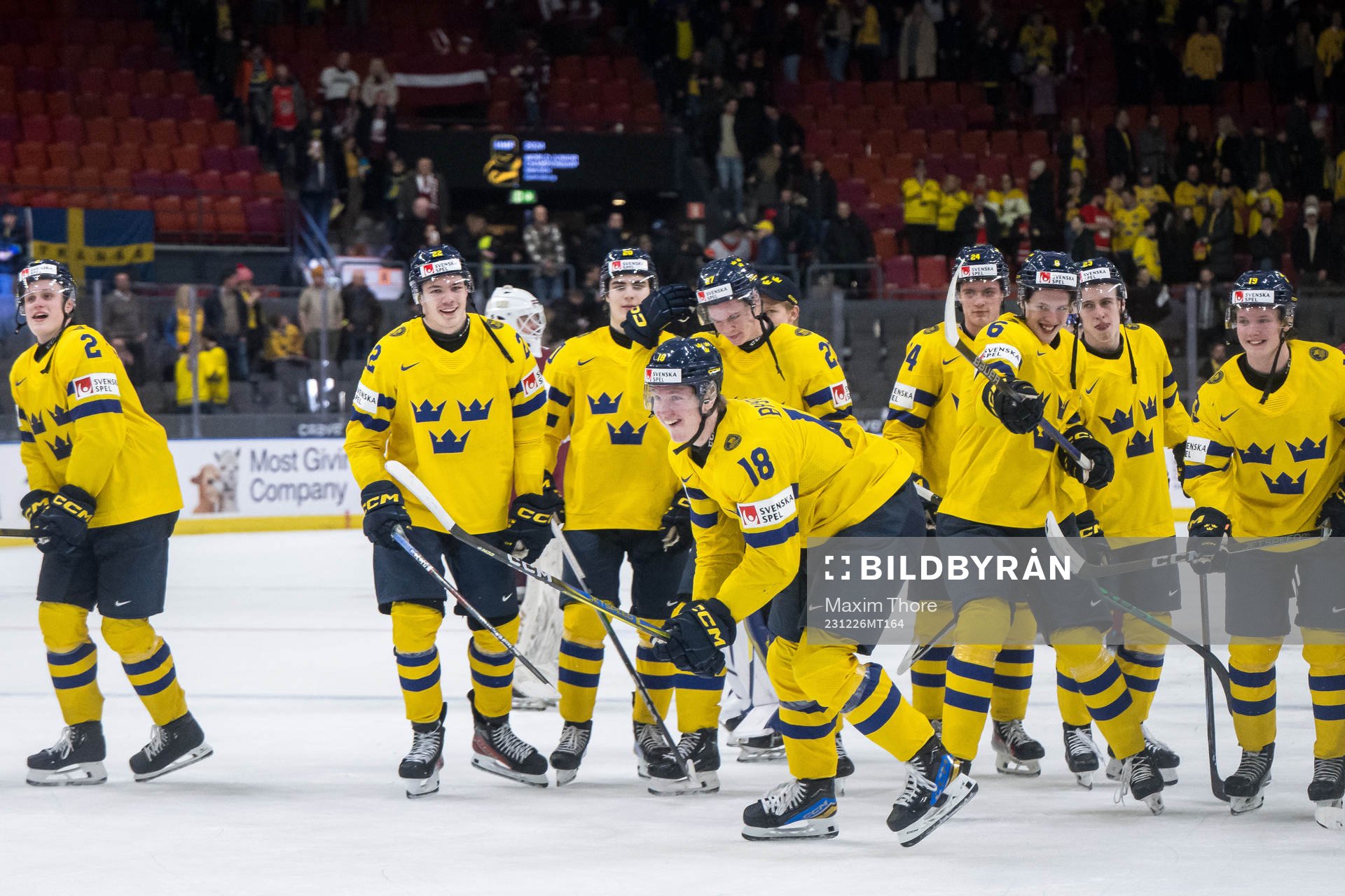 Filip Bystedt of Sweden celebrates