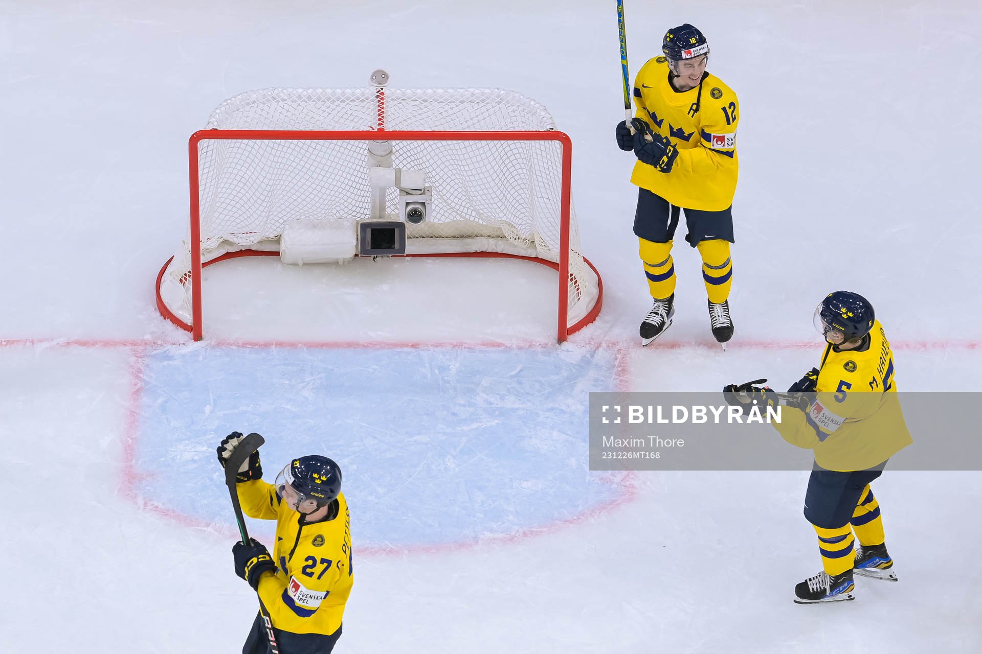 Oskar Pettersson, Noah Östlund and Mattias Hävelid of