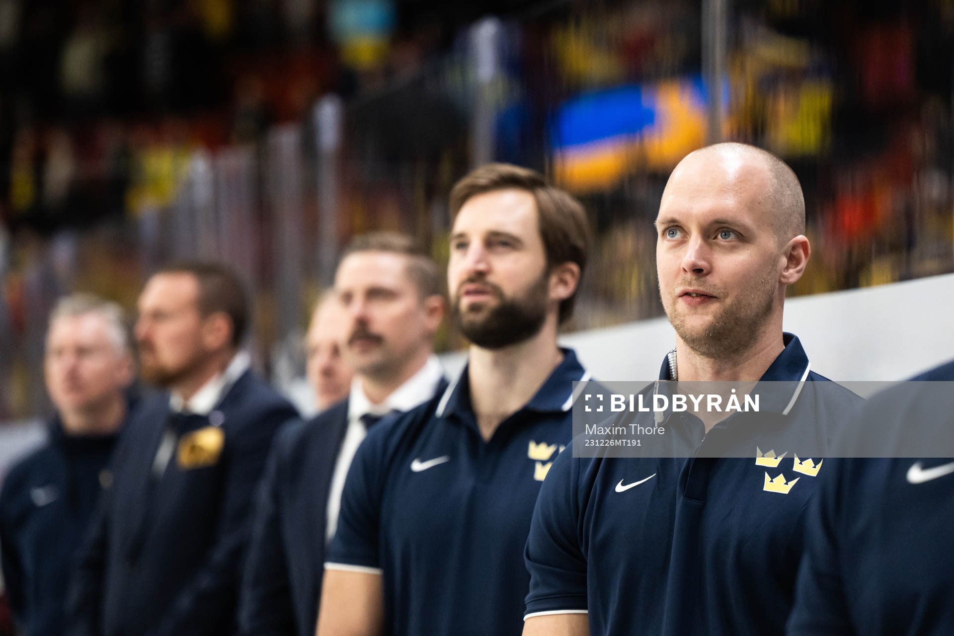 Equipment manager Jonas Landström of Sweden