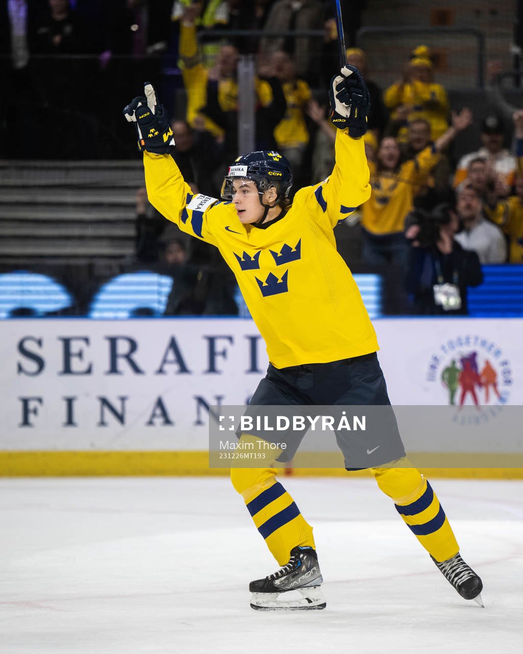 Felix Unger Sörum of Sweden celebrates