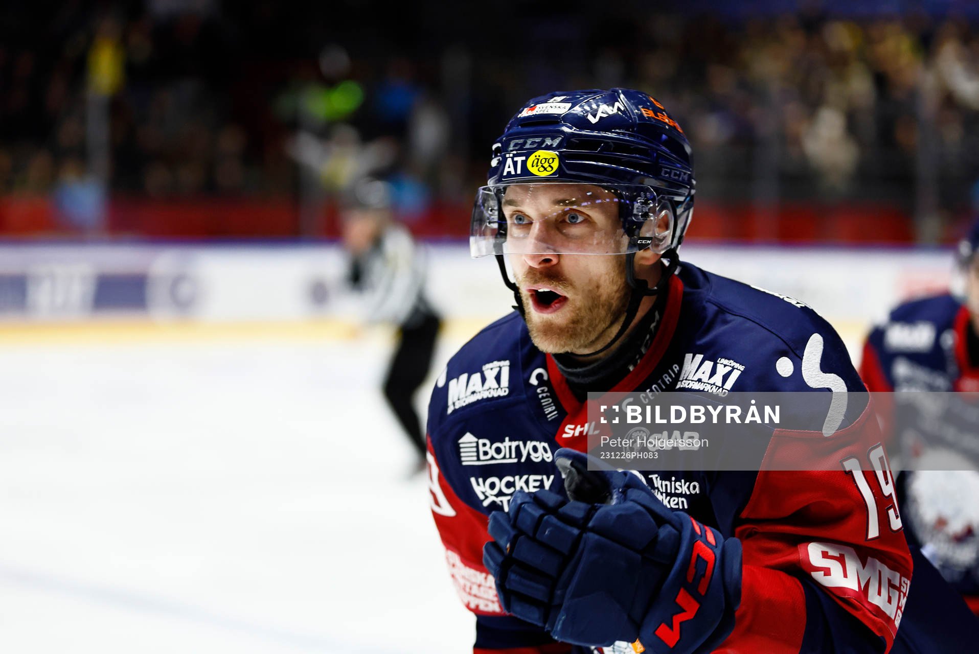 Linköpings Patrick Russell jublar