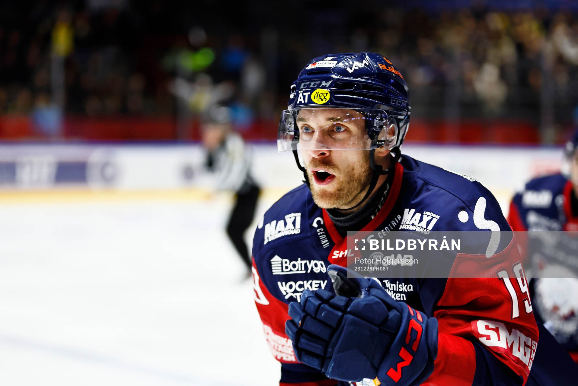 Linköpings Patrick Russell jublar