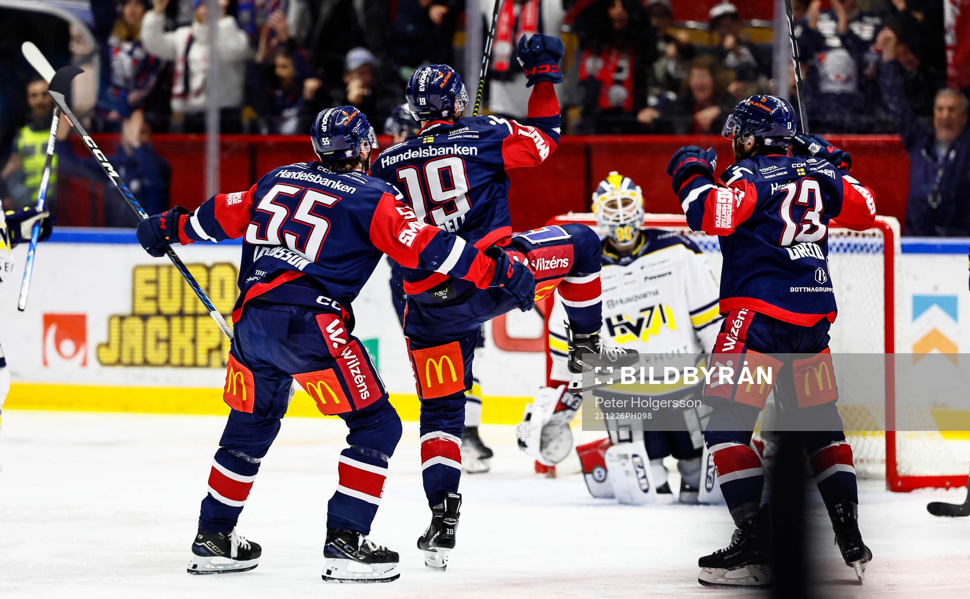 under ishockeymatchen i SHL mellan Linköping och HV71