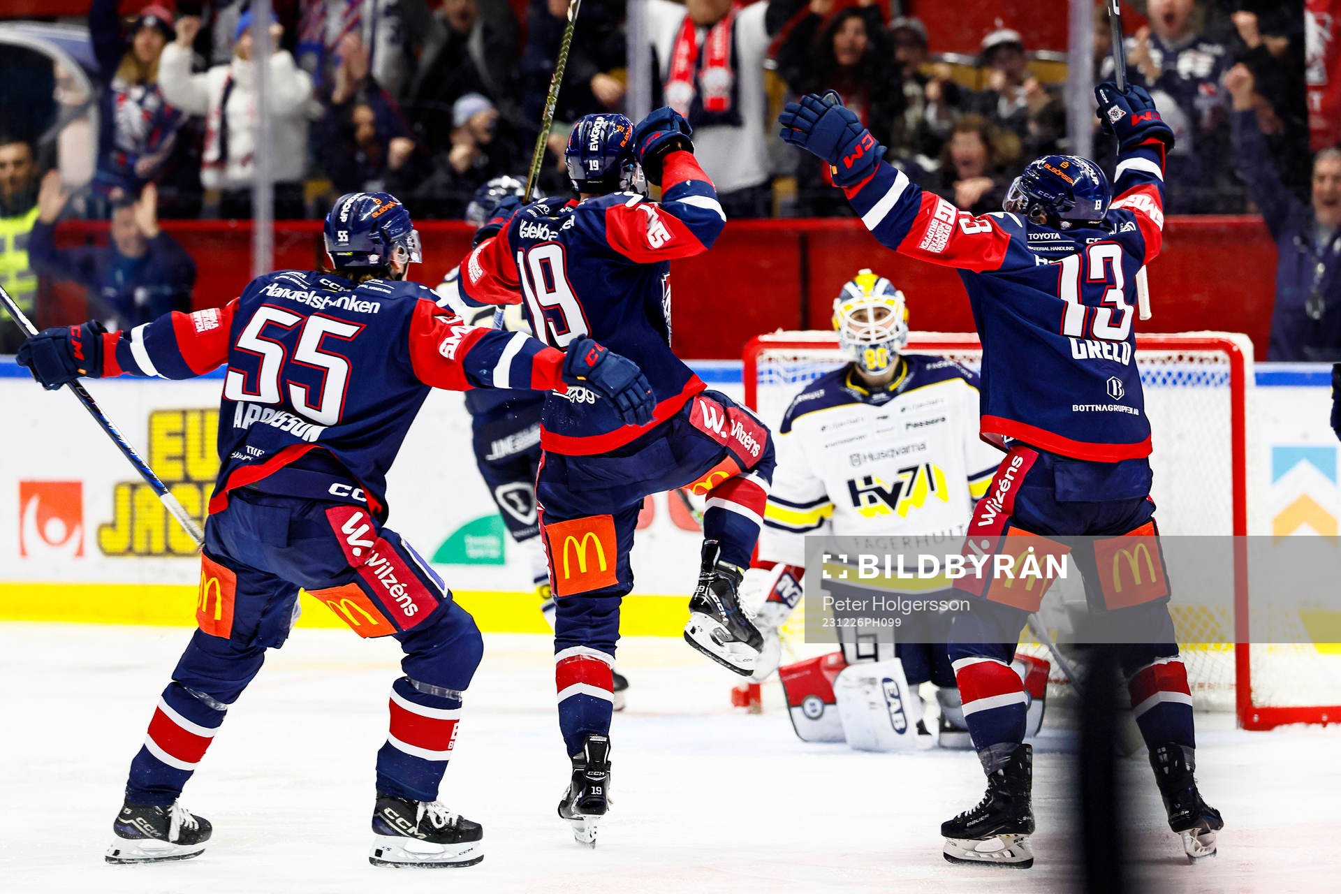 under ishockeymatchen i SHL mellan Linköping och HV71