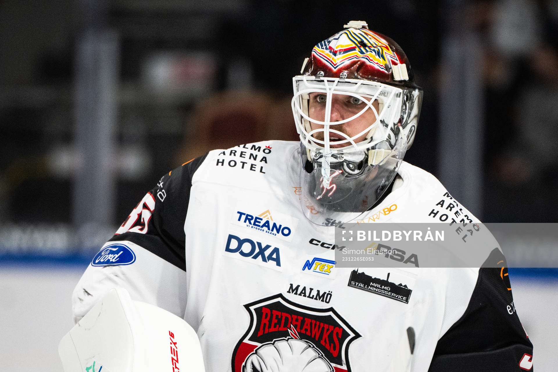 Malmö Redhawks målvakt Adam Werner