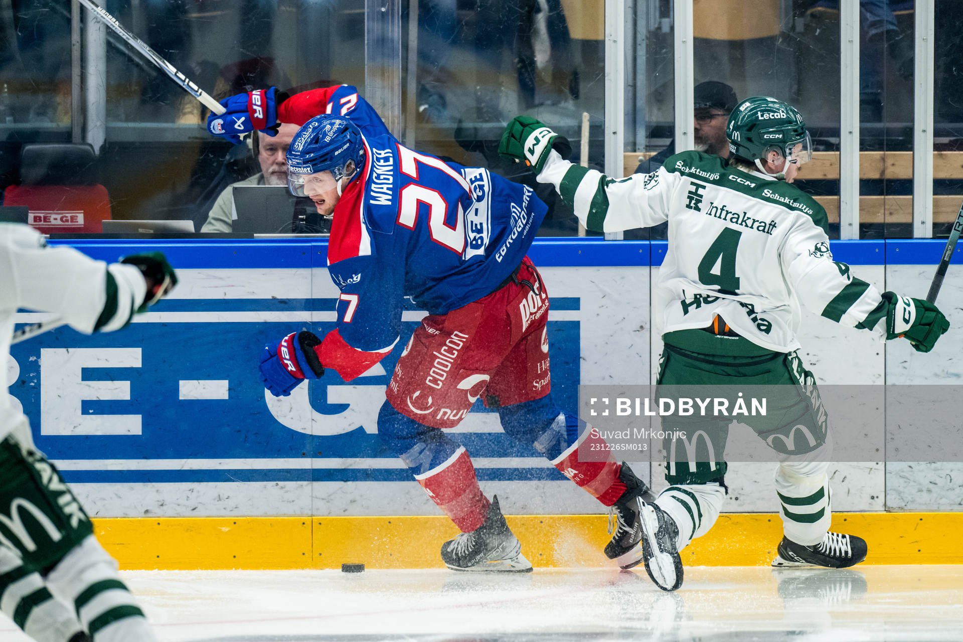 Oskarshamns Austin Wagner och Färjestads Oscar Lawner
