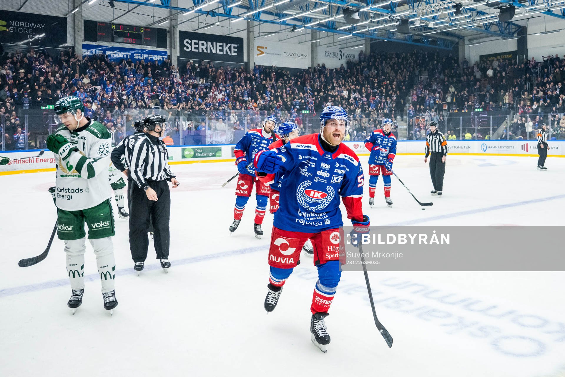 Oskarshamns Anton Mylläri jublar