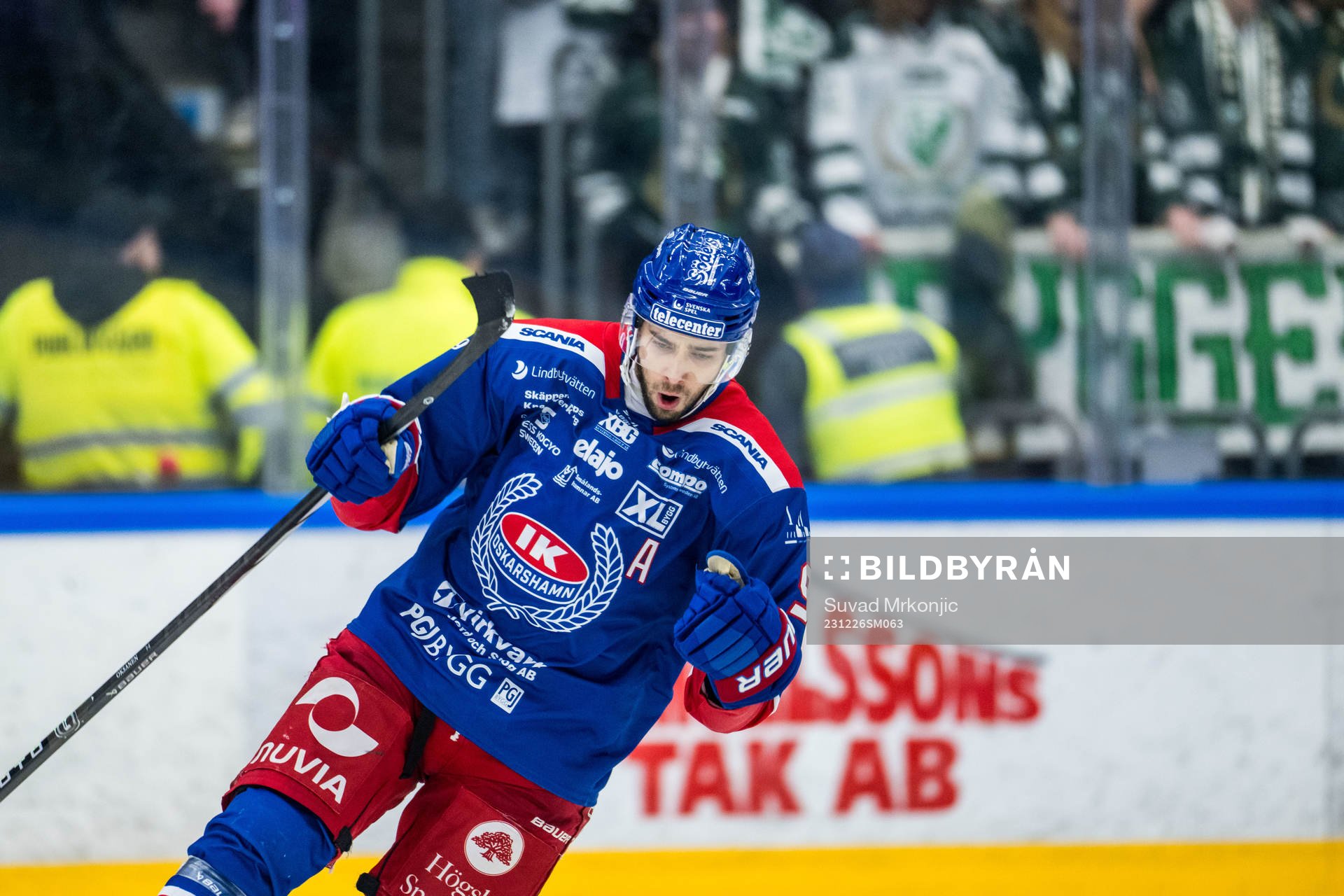 Oskarshamns Ahti Oksanen jublar