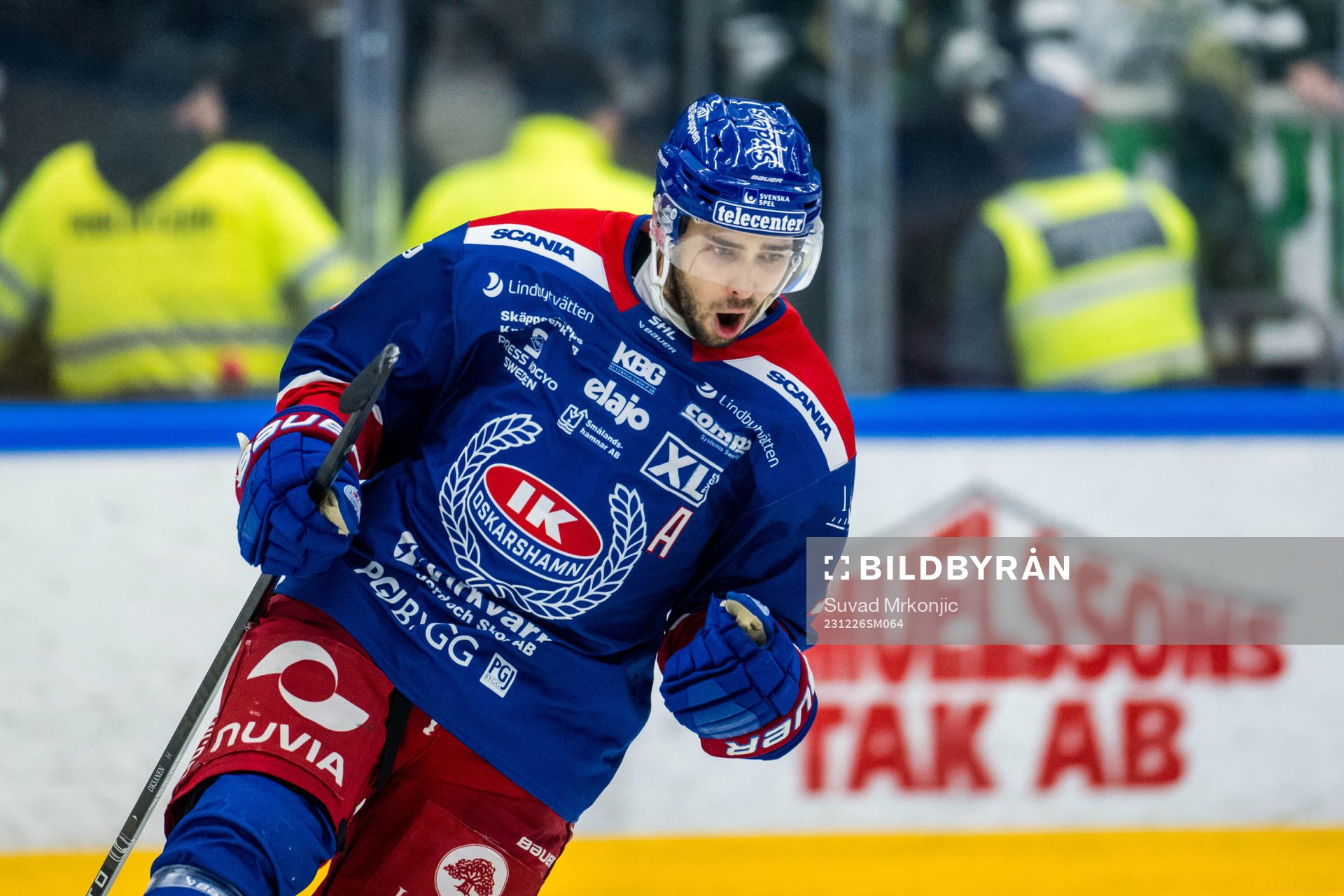 Oskarshamns Ahti Oksanen jublar