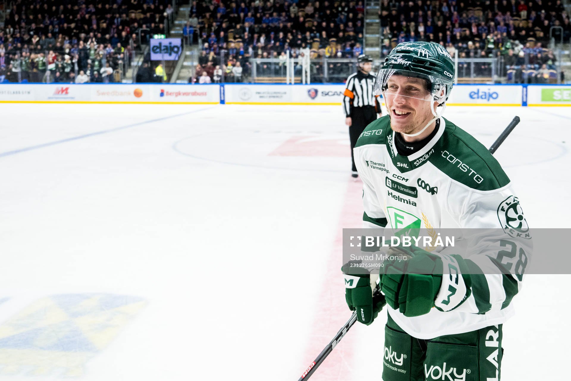 Färjestads Mattias Göransson jublar
