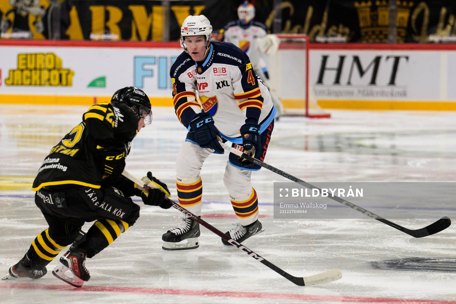AIKs Theo Hårdstam och Djurgårdens Edvin Hammarlund