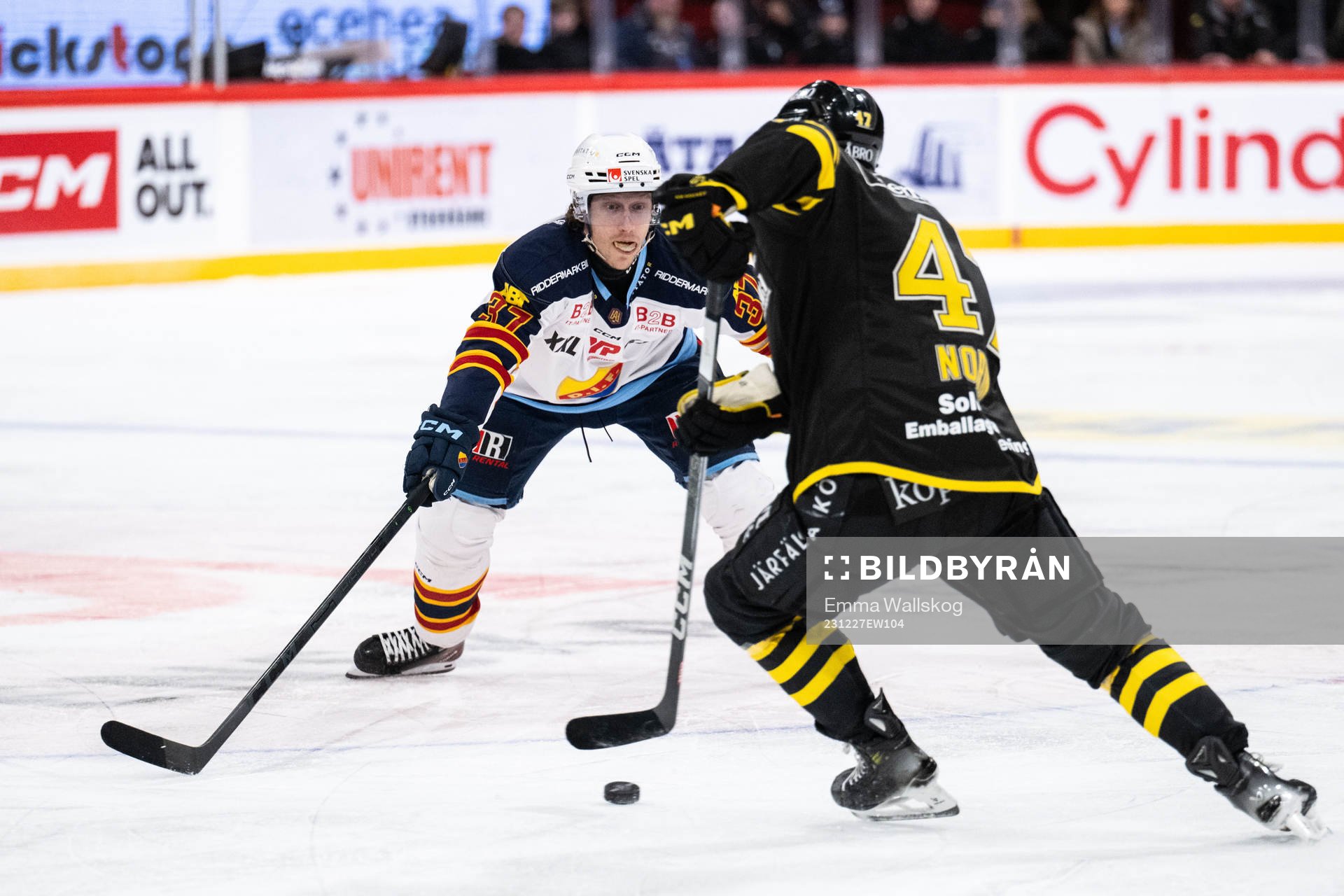 Djurgårdens John Norman och AIKs Eric Norin