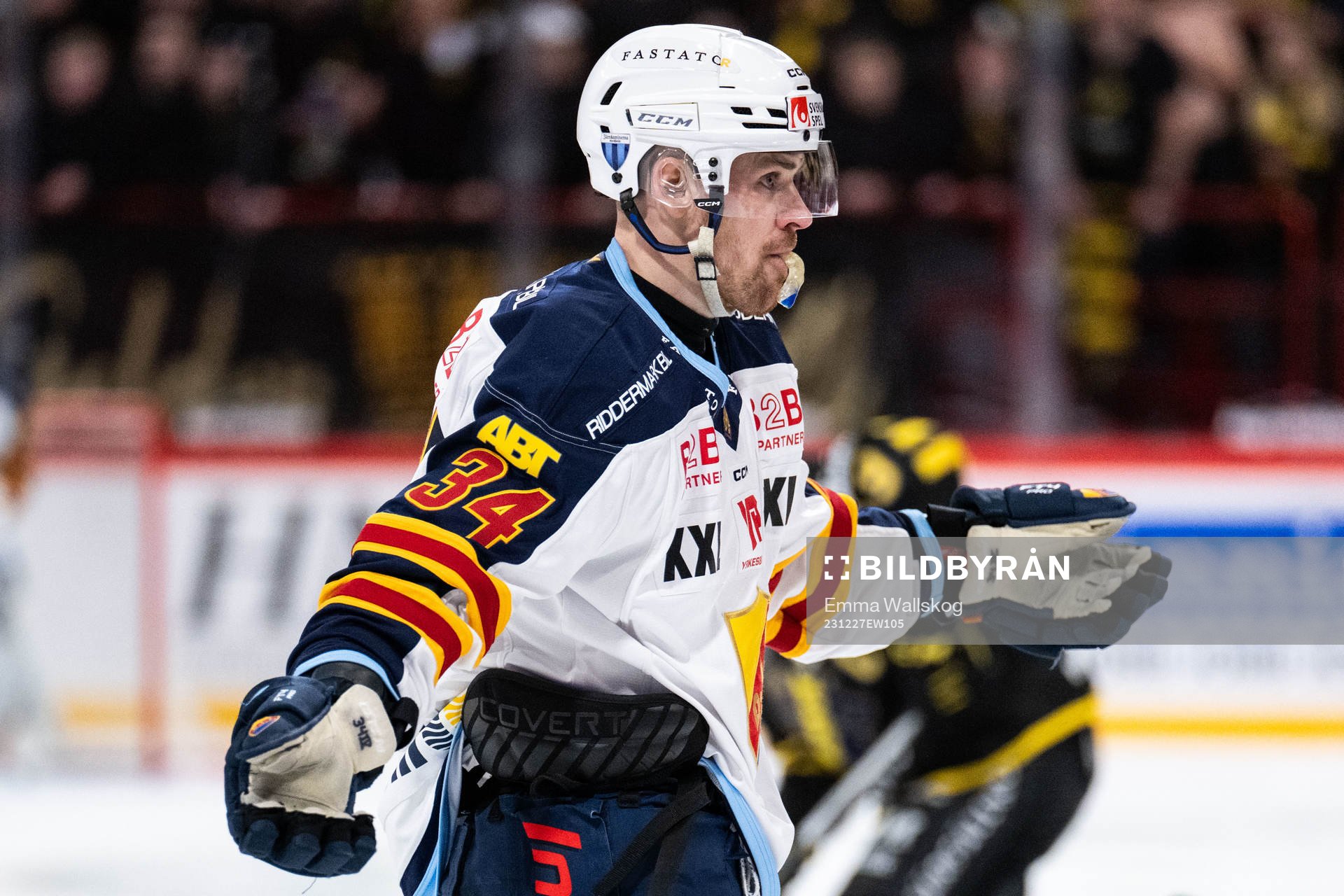 Djurgårdens Daniel Brodin reagerar