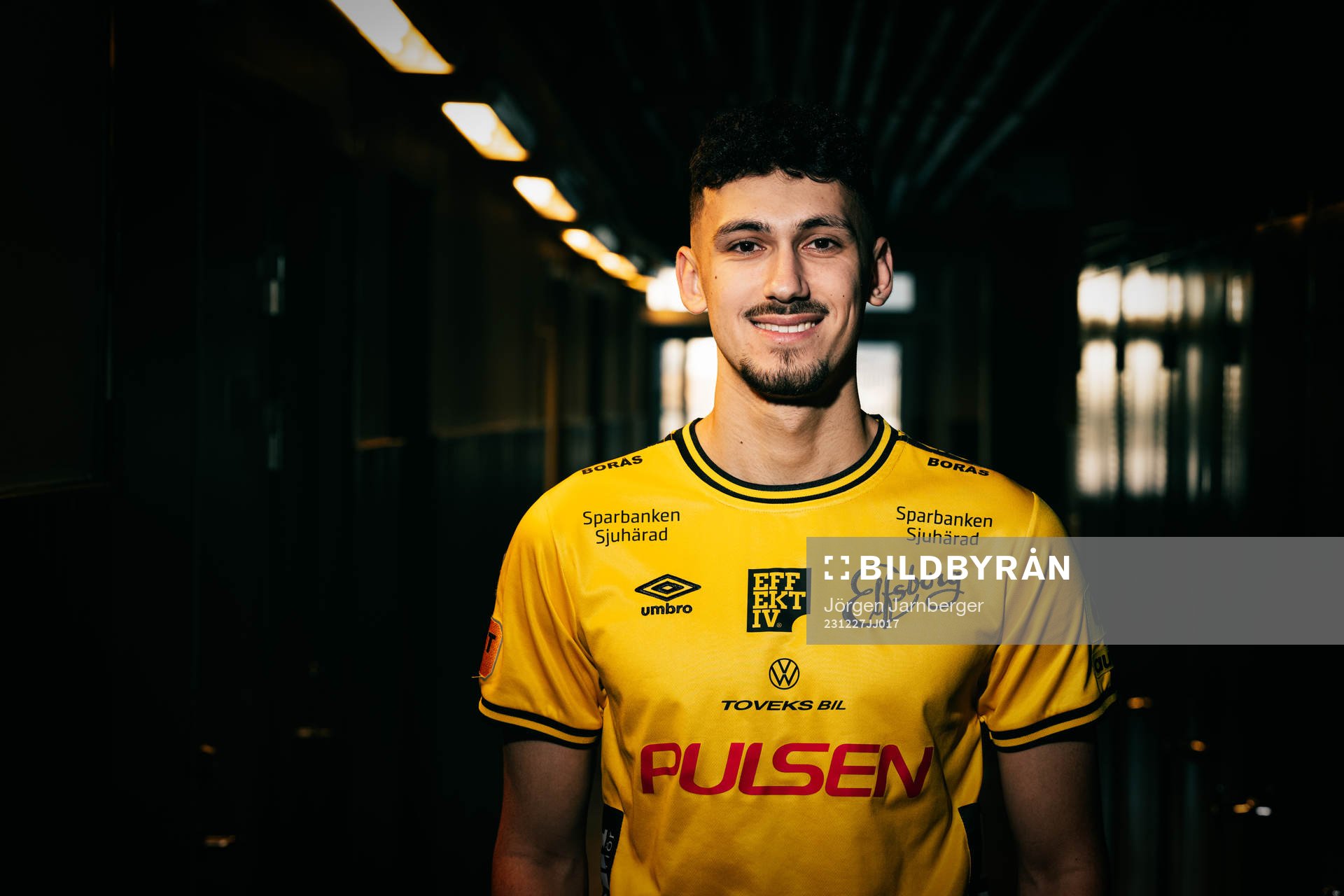 Elfsborgs nyförvärv Dion Krasniqi poserar för fotografering den 27 december 2023 i Borås. 
