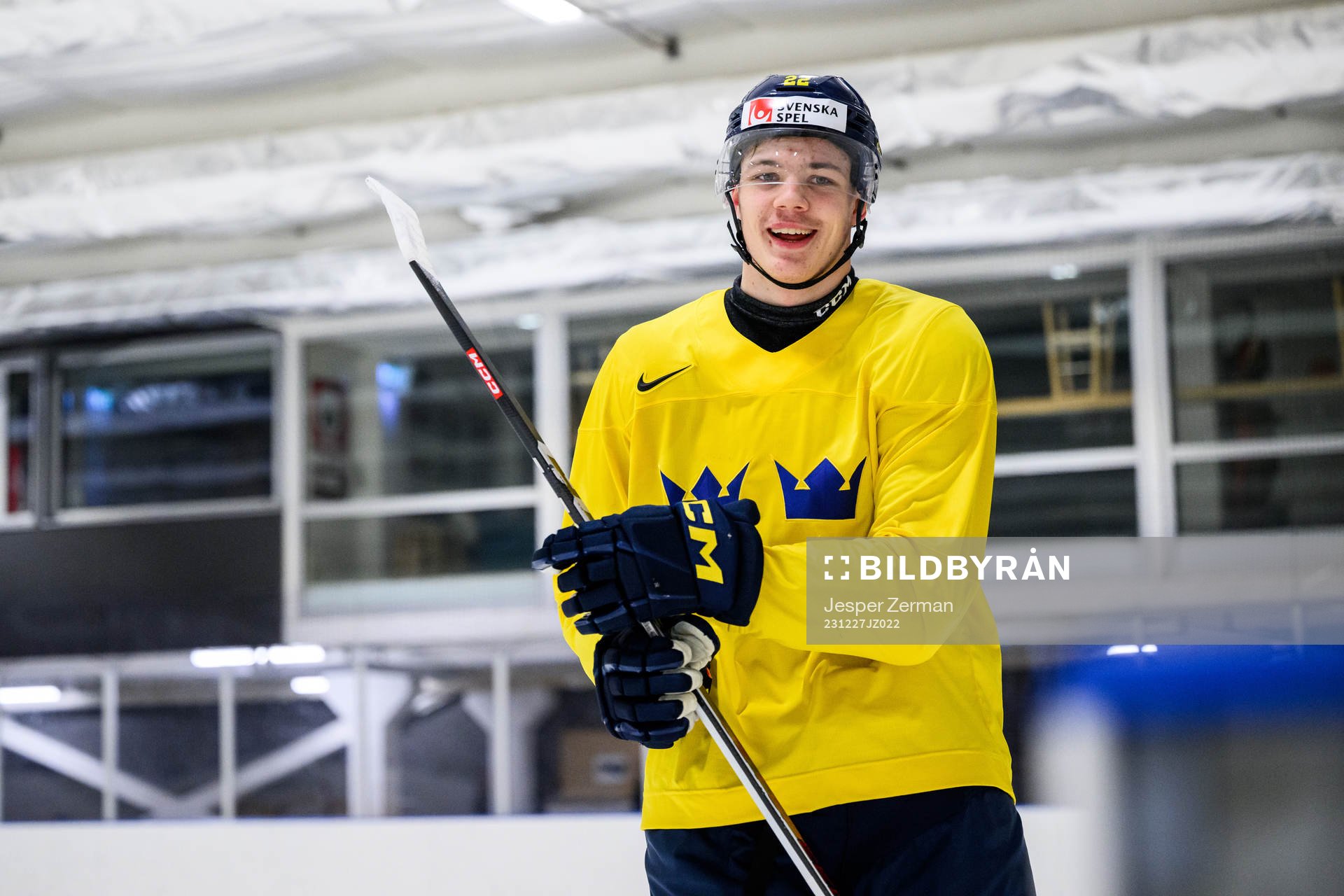 Anton Wahlberg of Sweden at a practice session