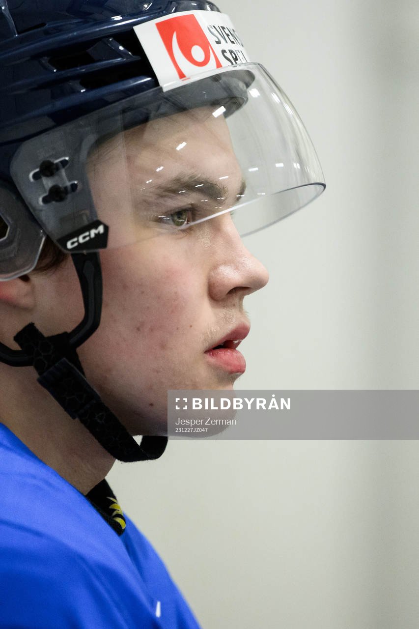 Axel Sandin-Pellikka of Sweden at a practice session