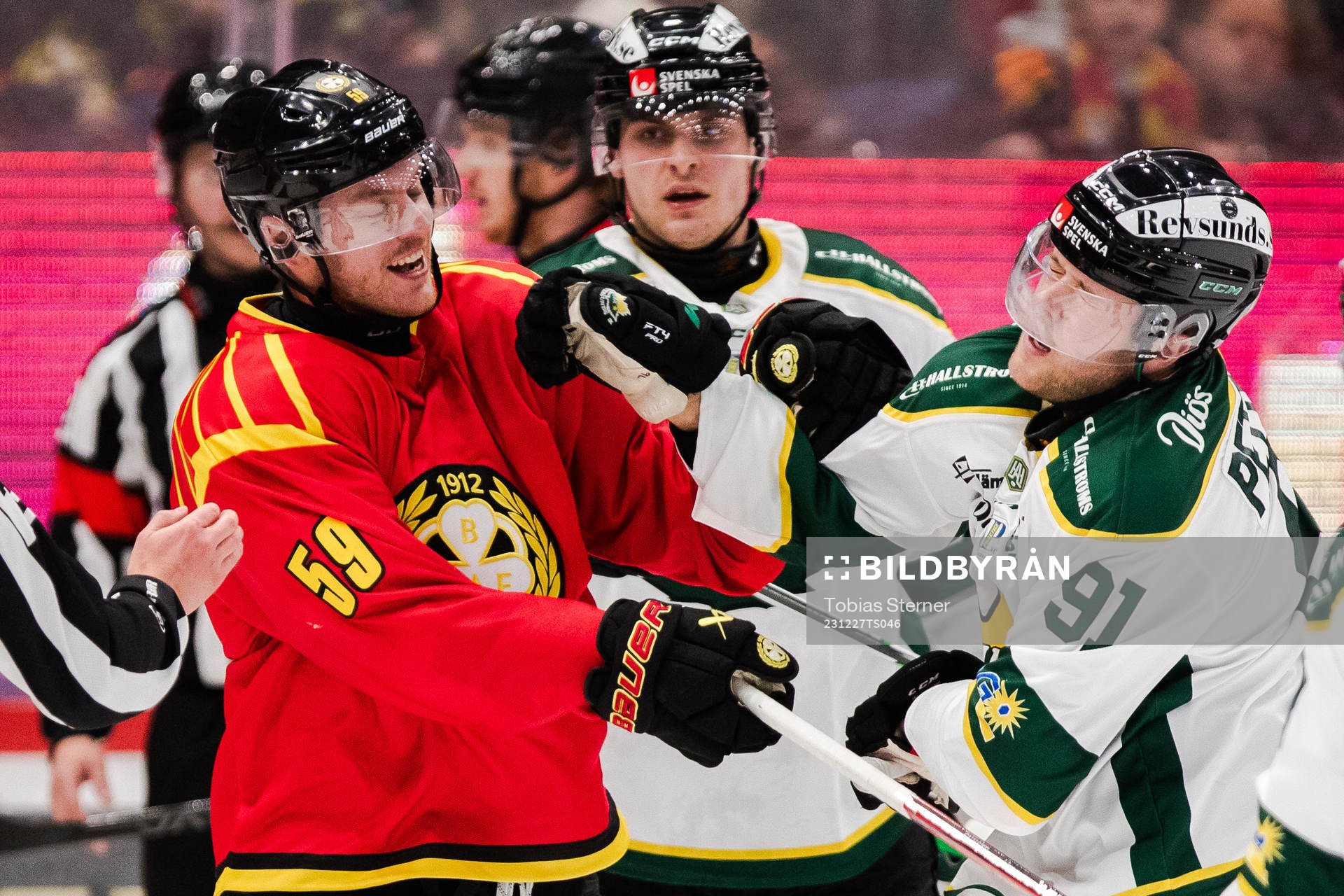 Brynäs Karlis Cukste och Östersunds Oscar Pettersson