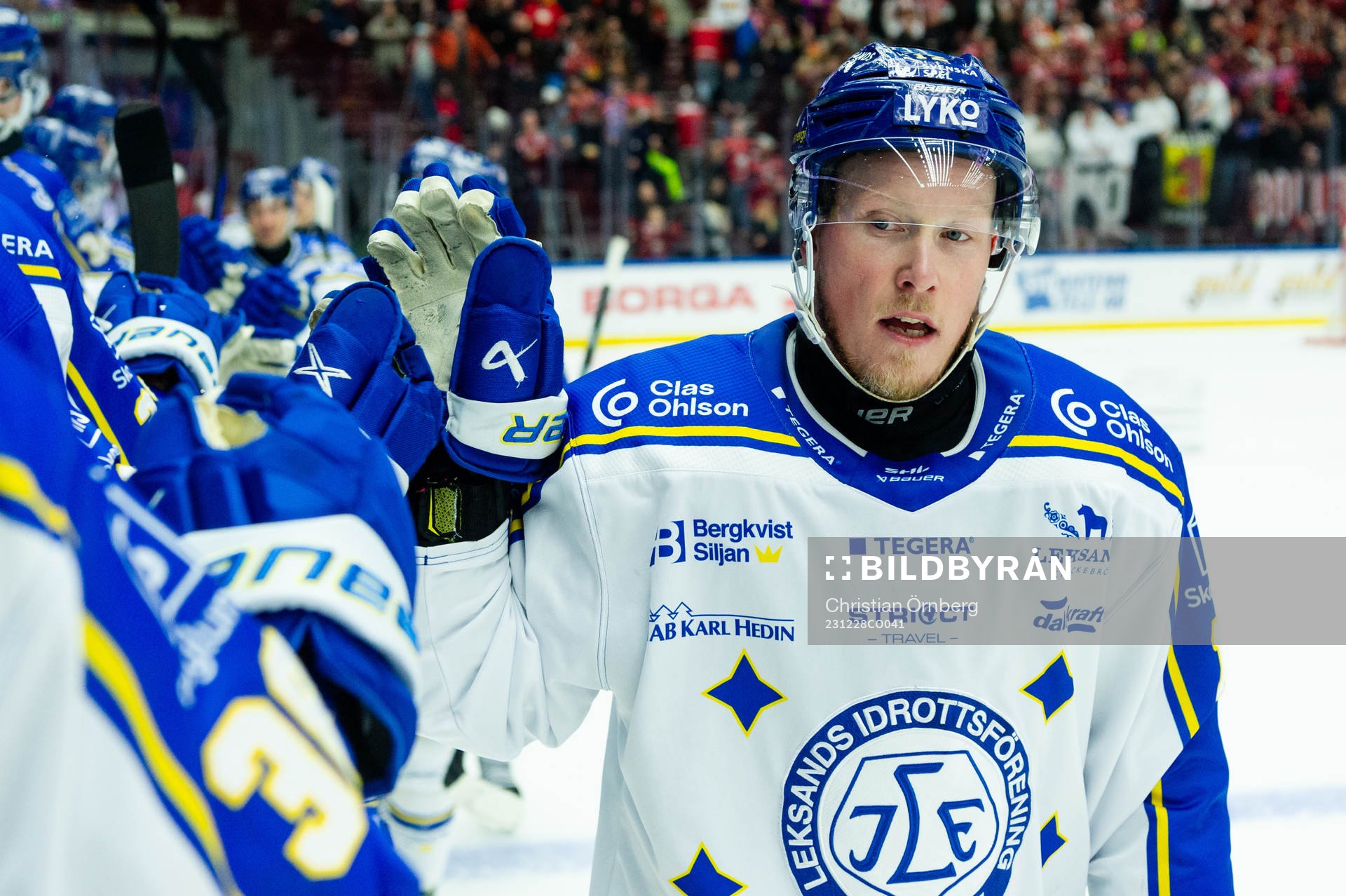 Leksands Kalle Östman jublar