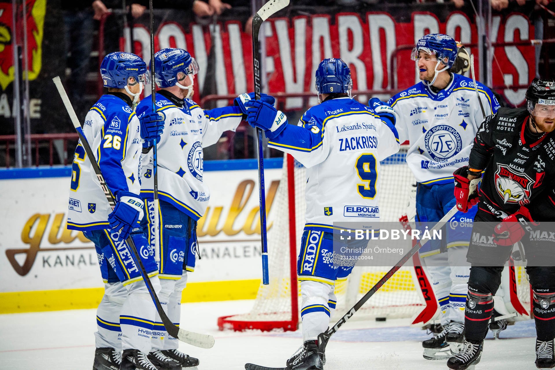 Leksands Kalle Östman jublar