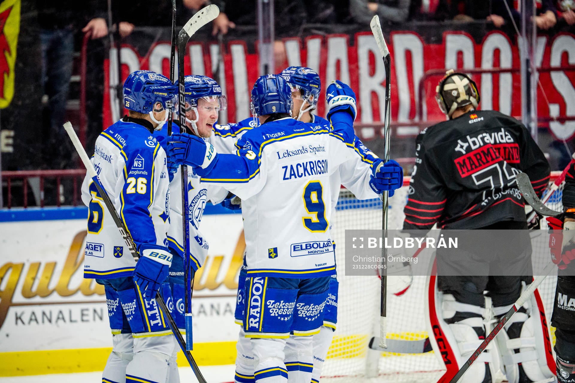 Leksands Kalle Östman jublar