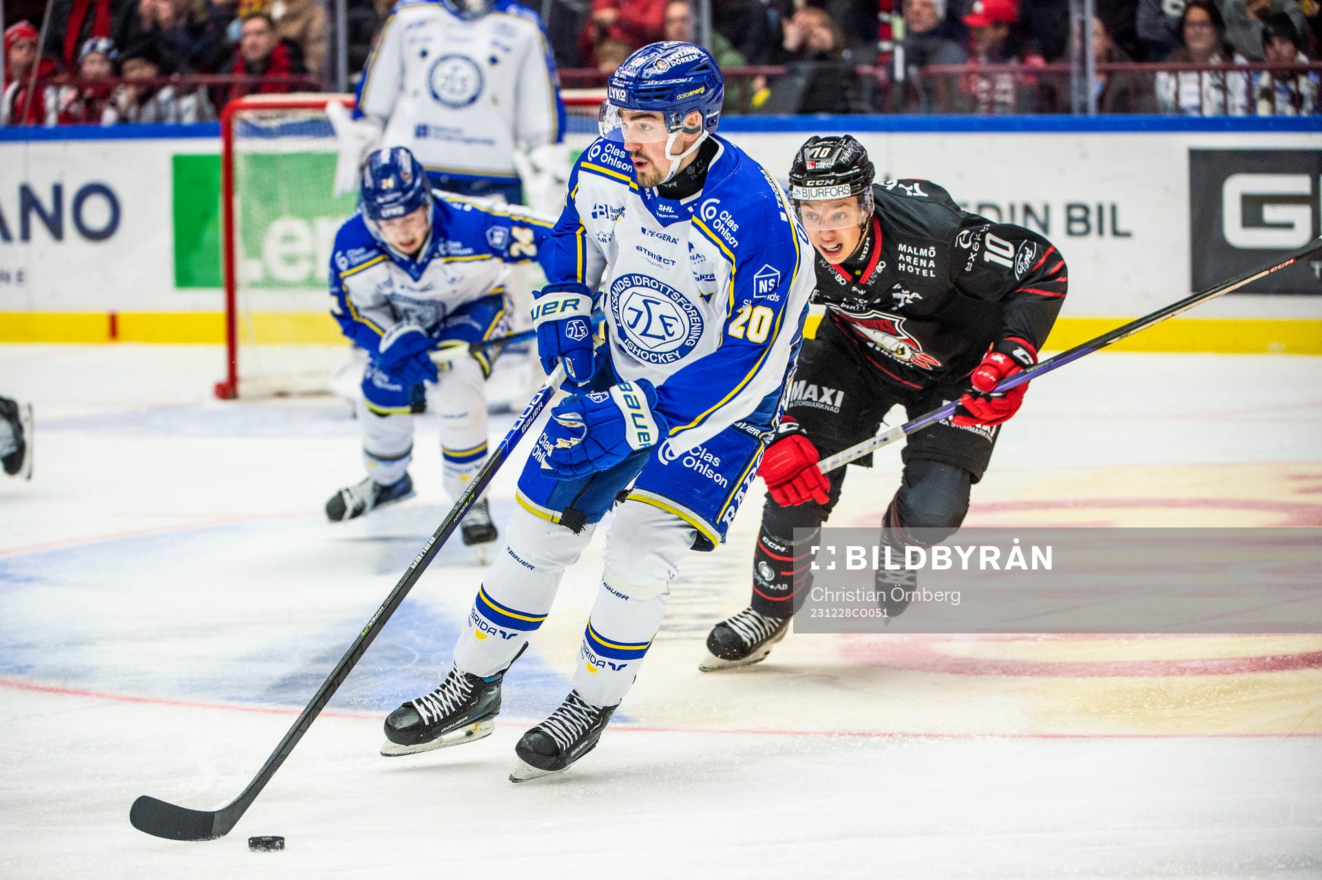 Leksands Erik Olhans-Lind mot Malmö Redhawks William Von