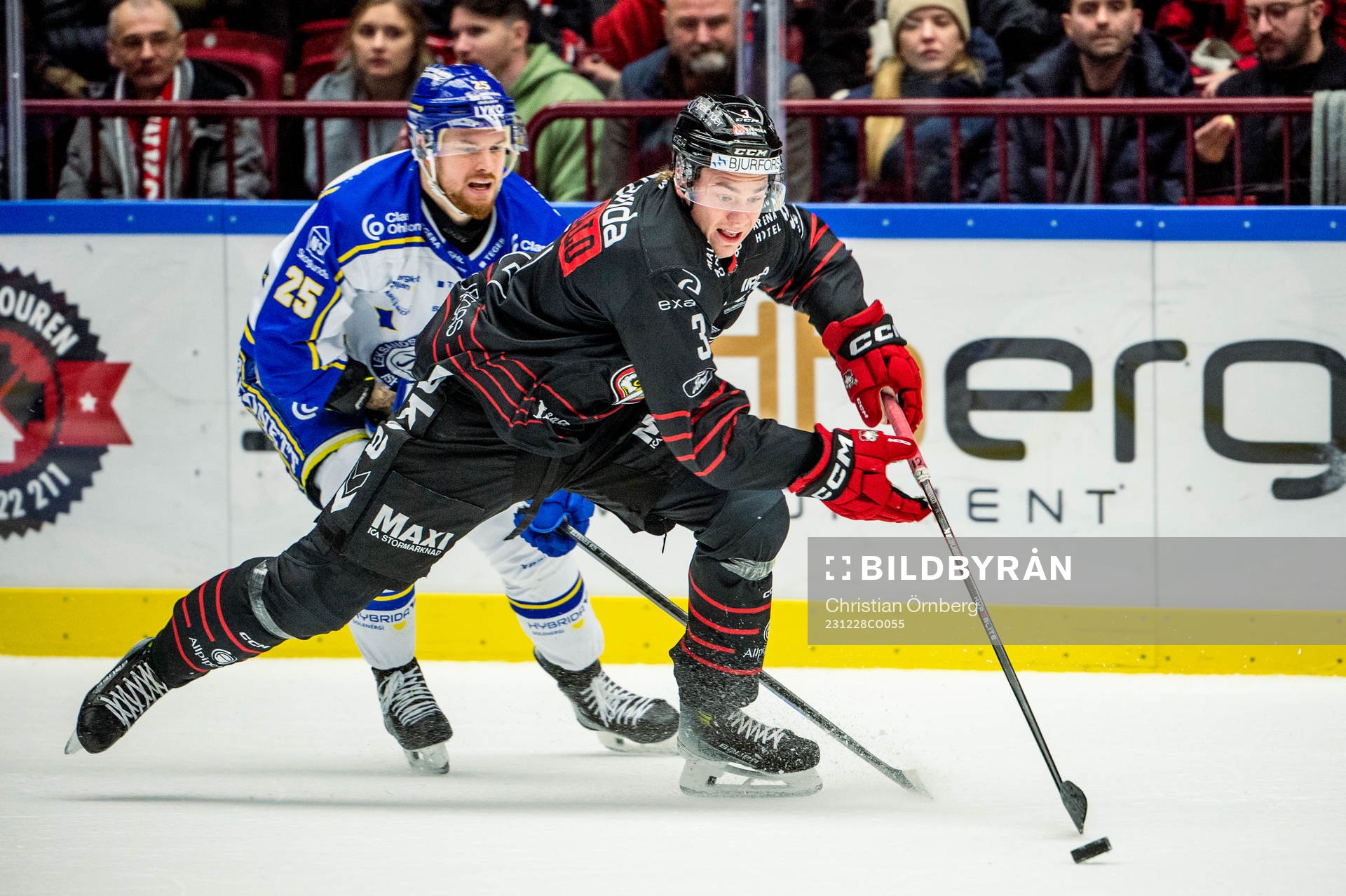 Malmö Redhawks Nuutti Viitasalo mot Leksands Lucas Elvenes