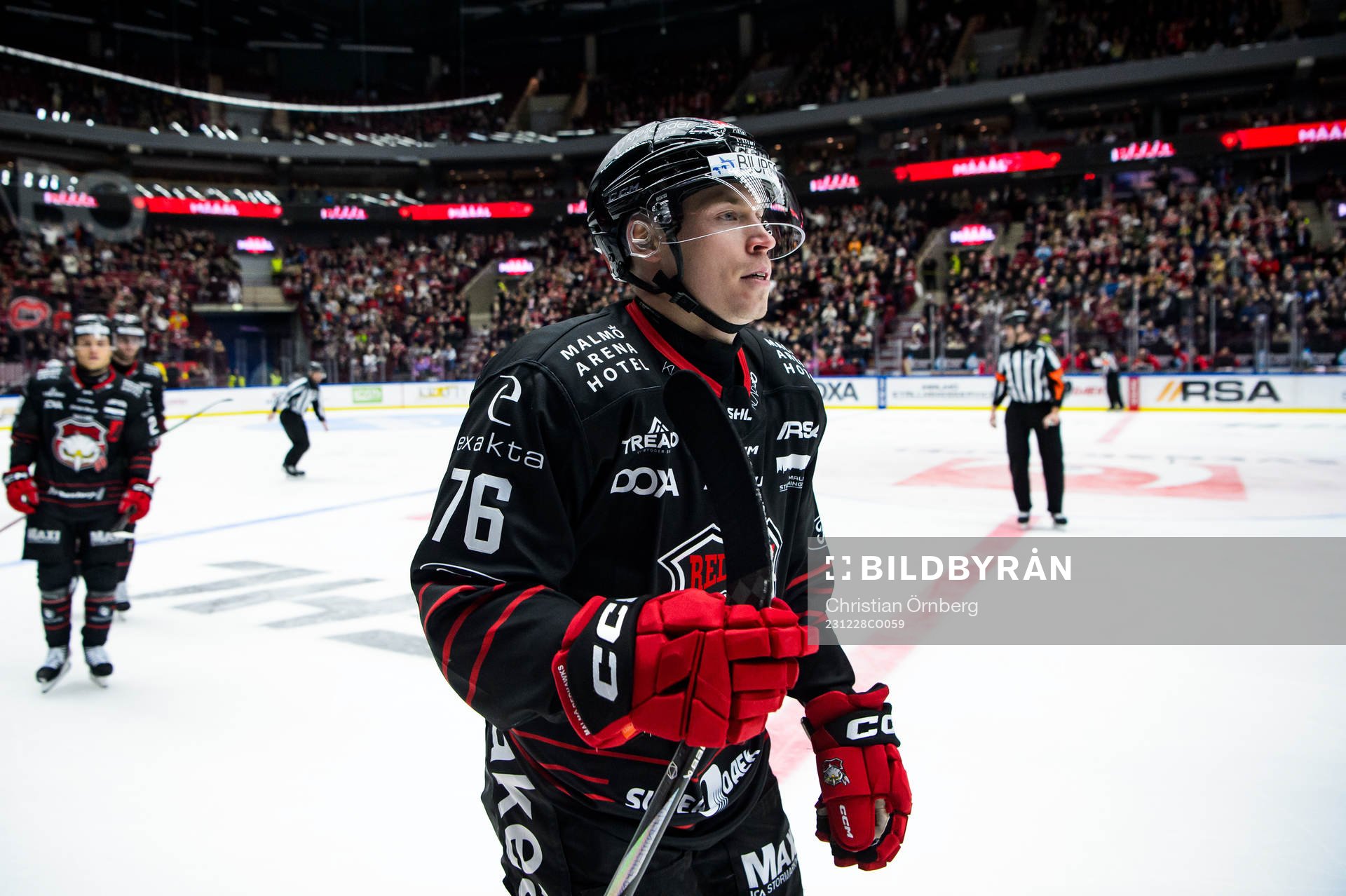 Malmö Redhawks Tomi Sallinen jublar