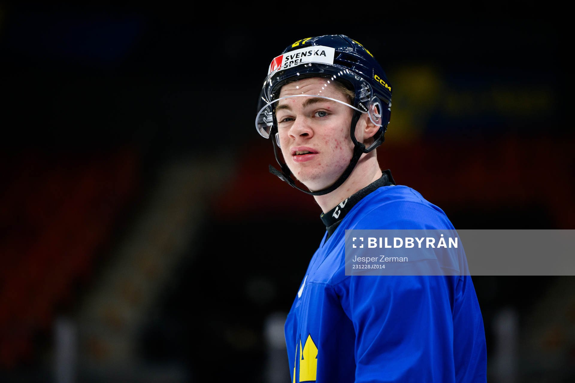 Oskar Pettersson of Sweden at a practice session