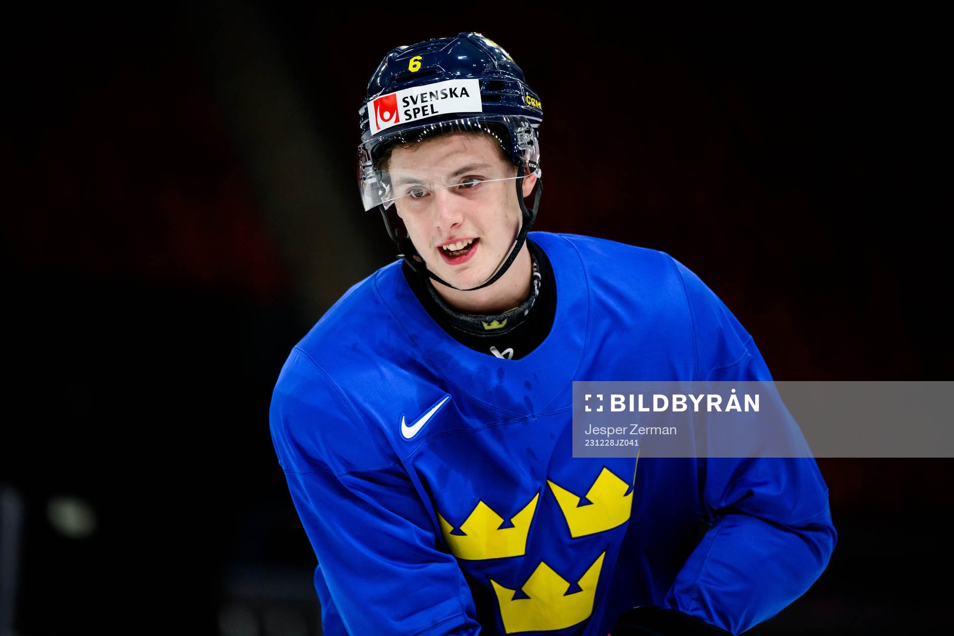 Anton Johansson of Sweden at a practice session