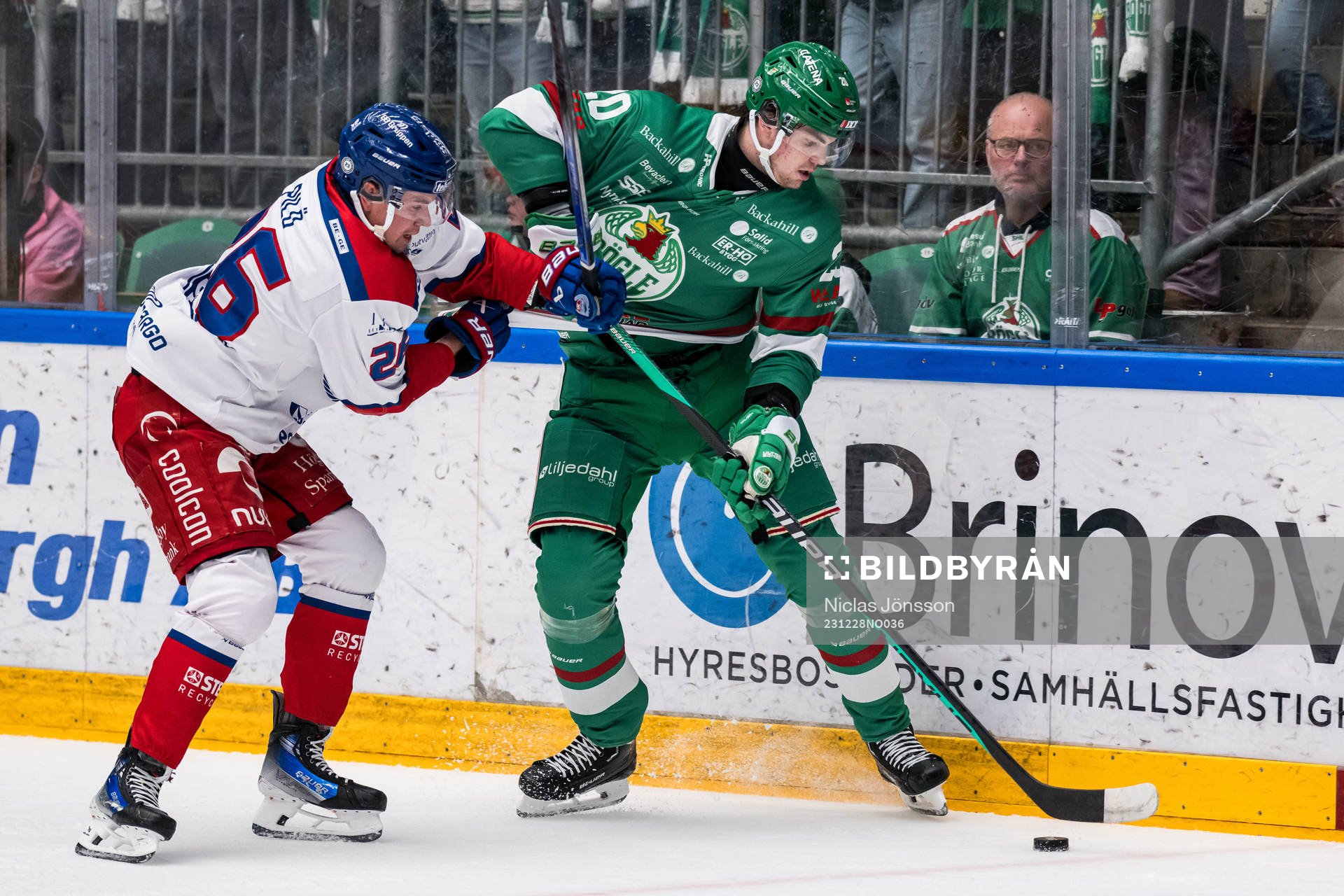 Oskarshamns Lukas Pilö och Rögles Henry Bowlby