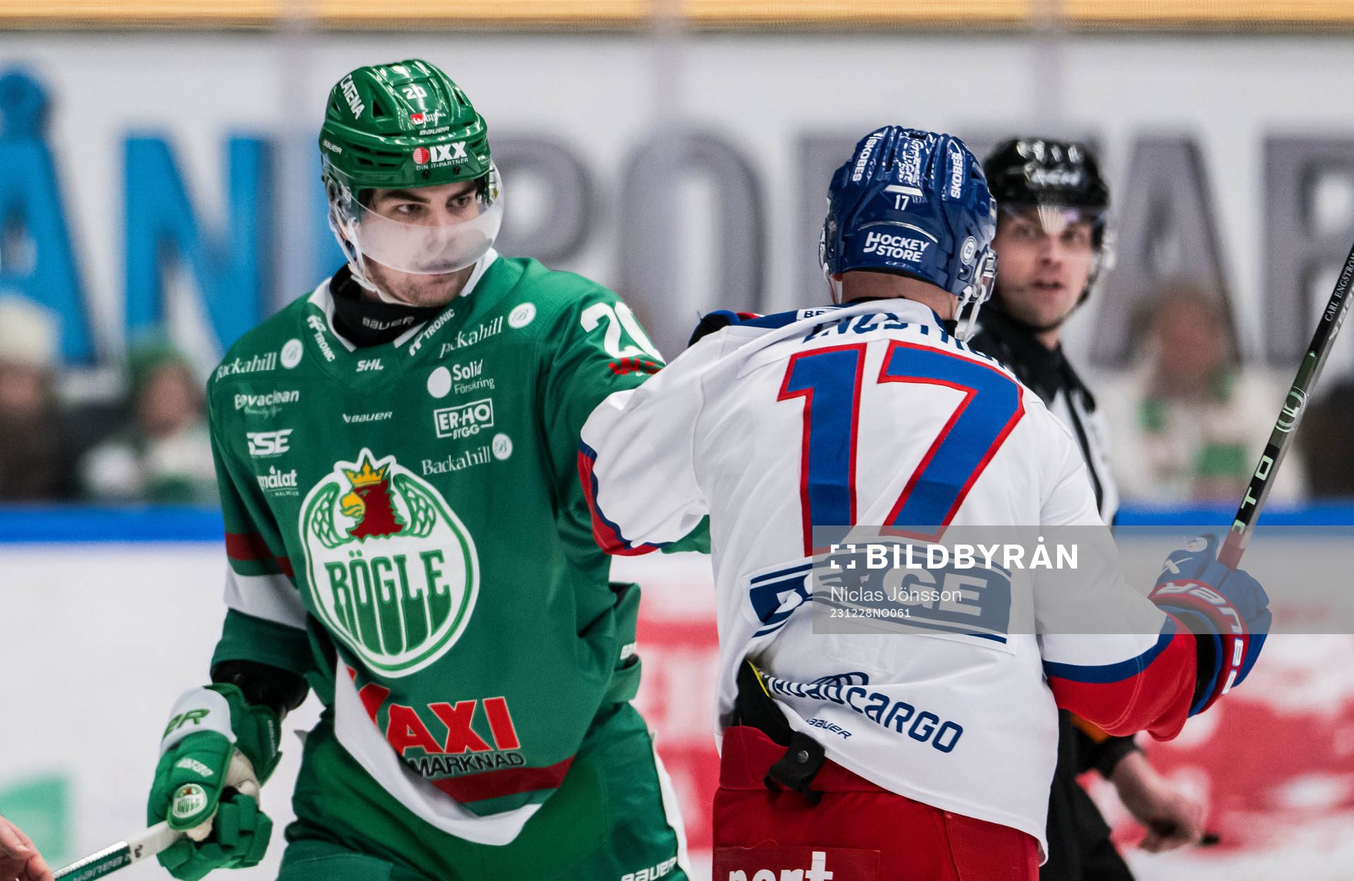 Rögles Lian Bichsel och Oskarshamns Jonas Engström