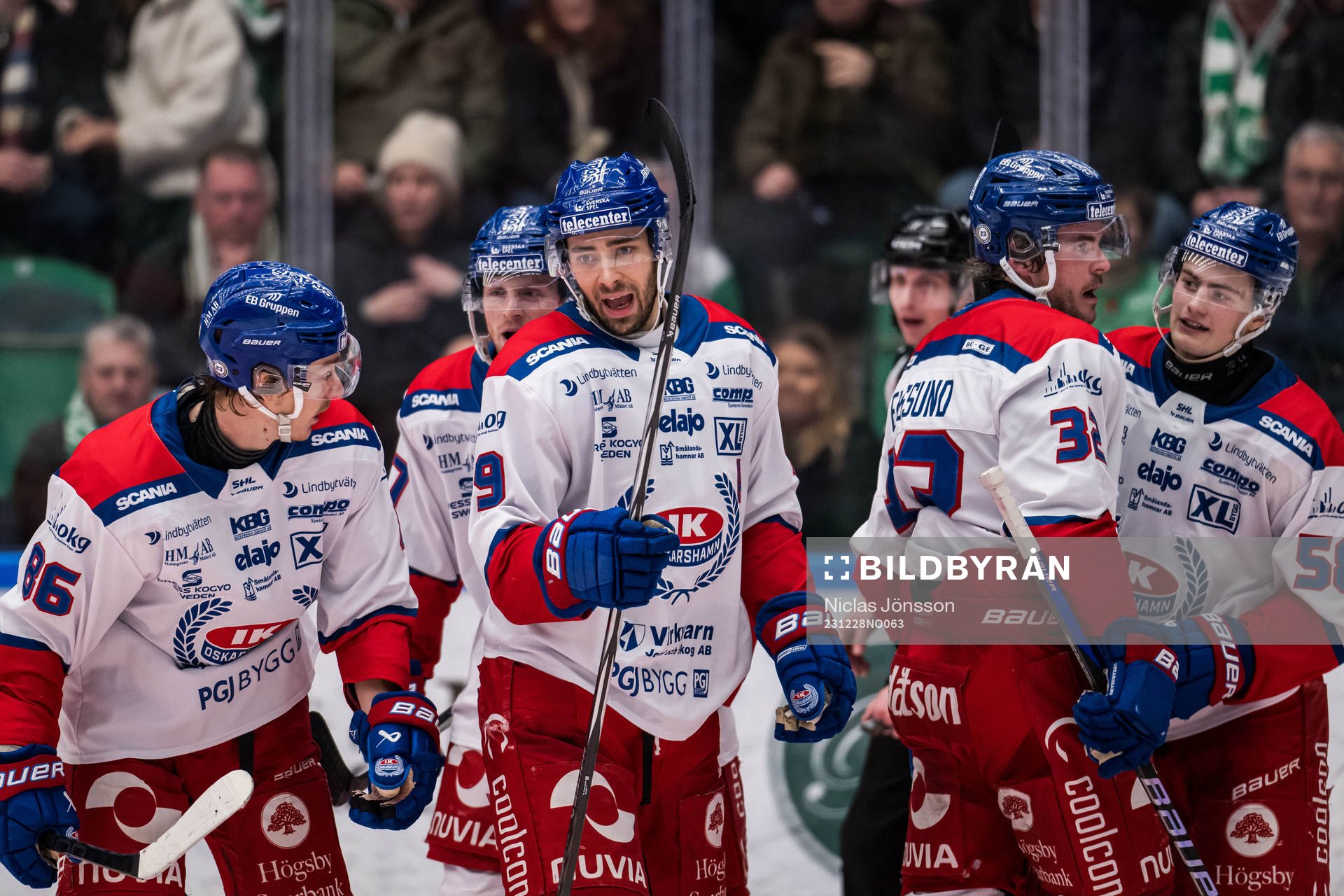 Oskarshamns Ahti Oksanen jublar