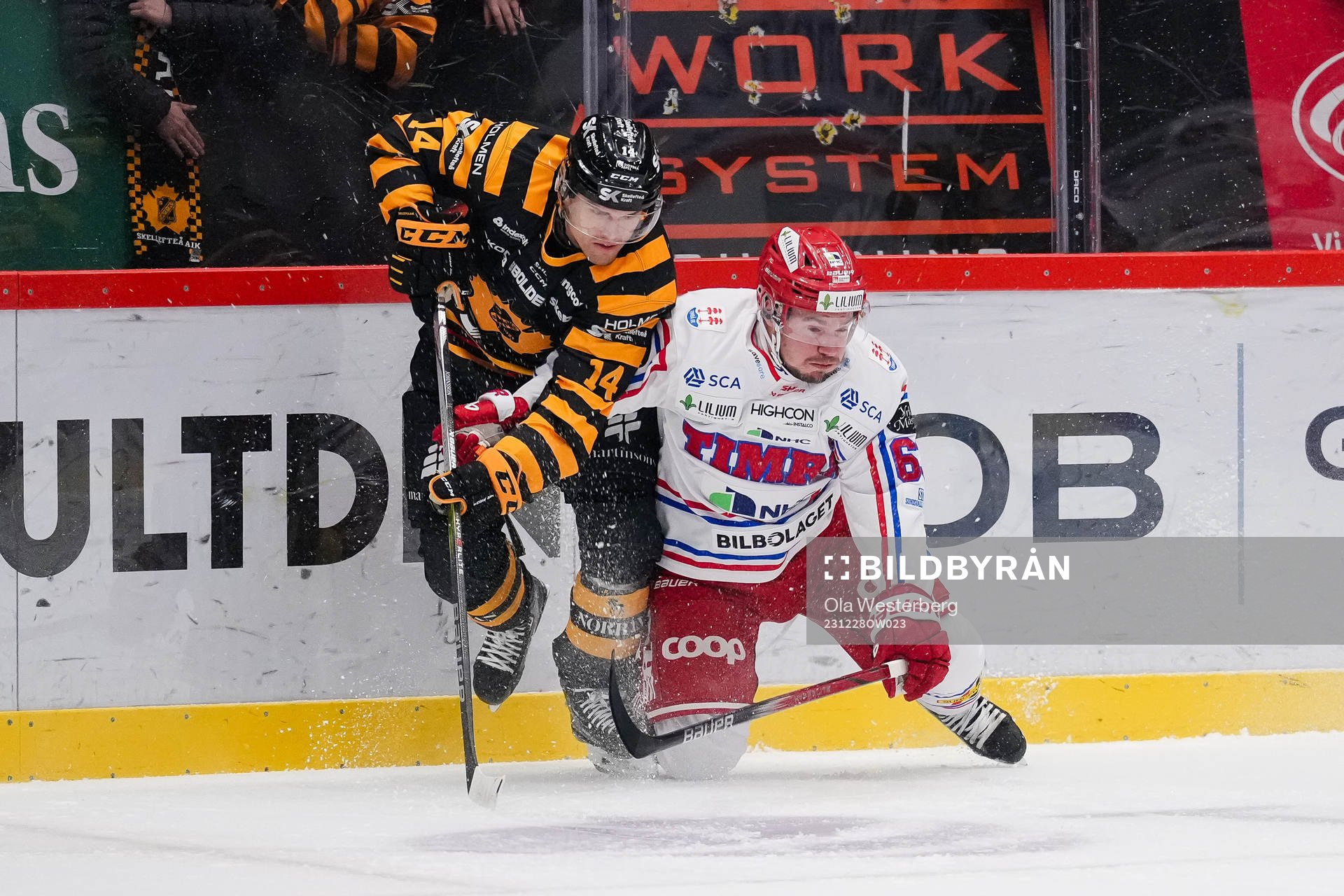 Skellefteås Andreas Johnson och Timrås Axel Rindell