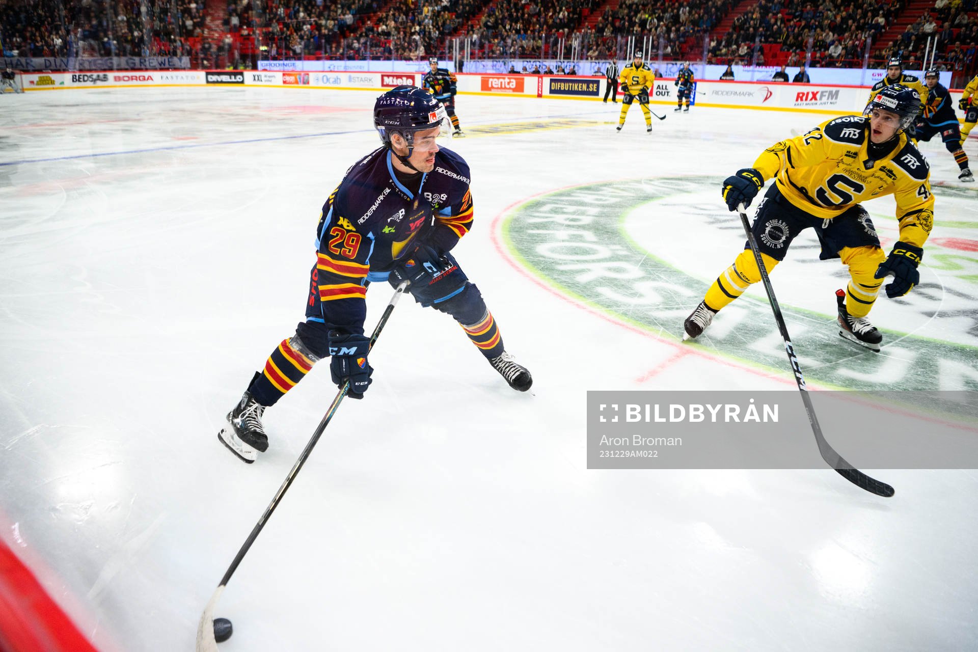 Djurgårdens Axel Andersson och Södertäljes Ludvig