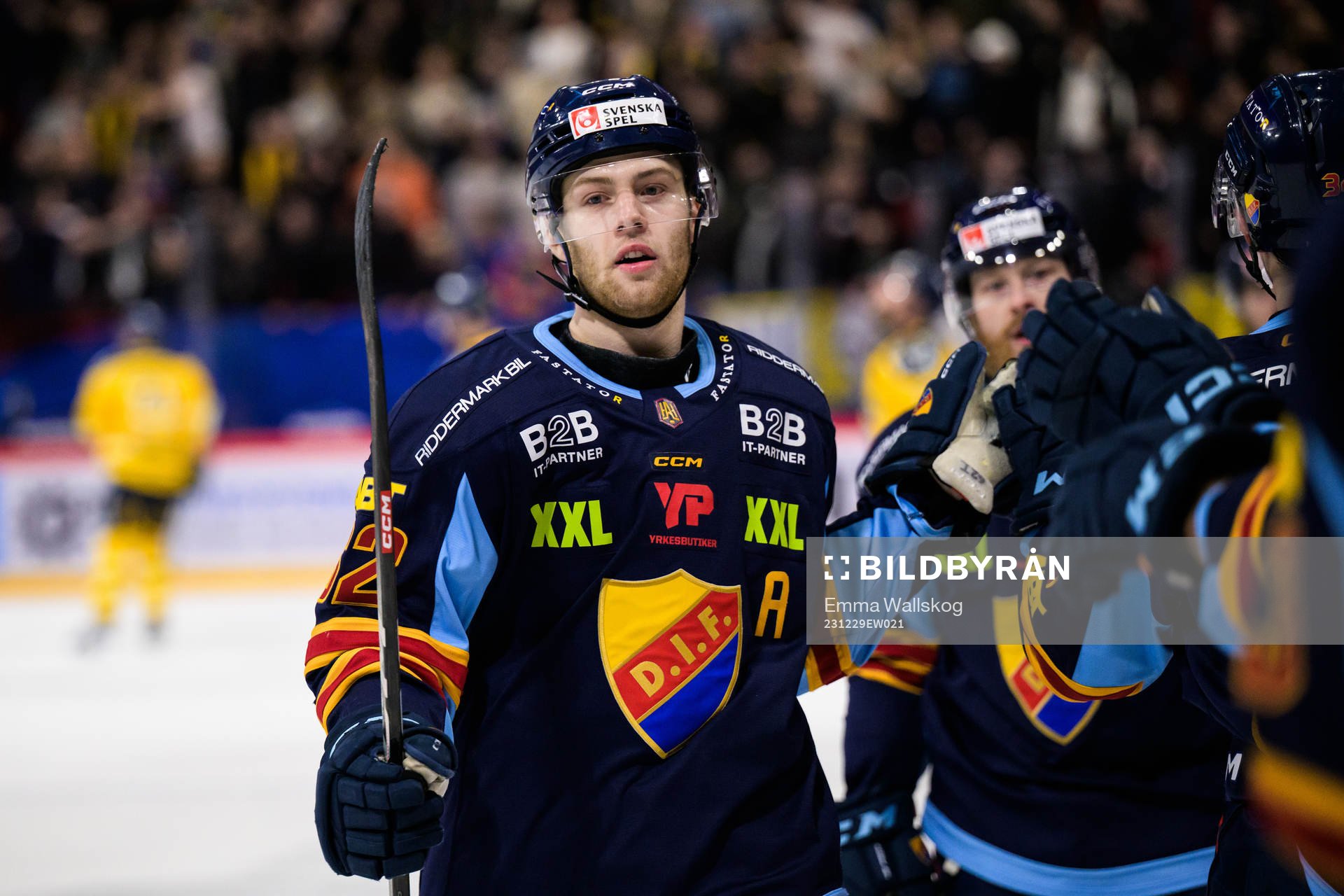 Djurgårdens Wiktor Nilsson jublar