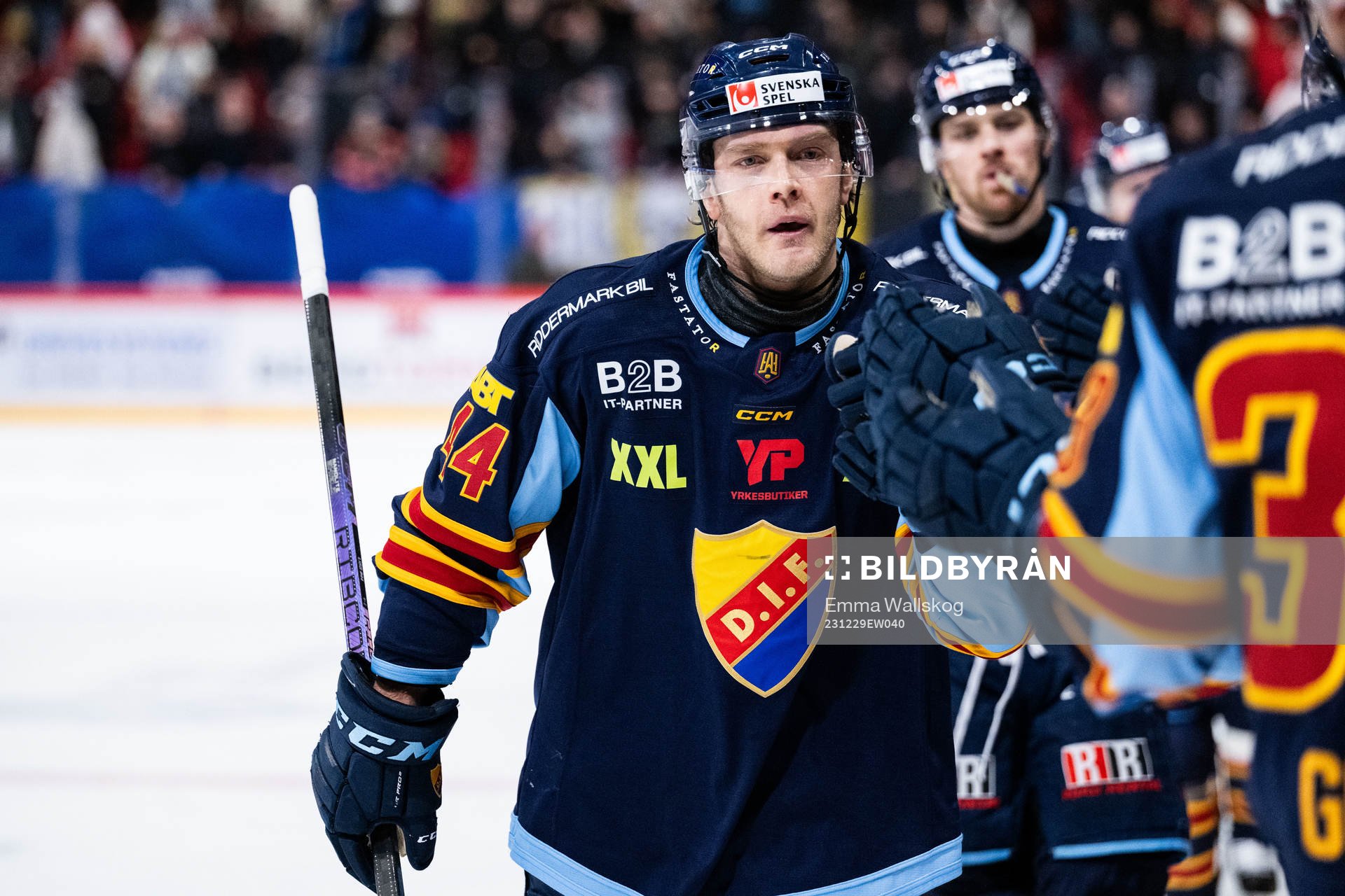 Djurgårdens Olle Liss jublar