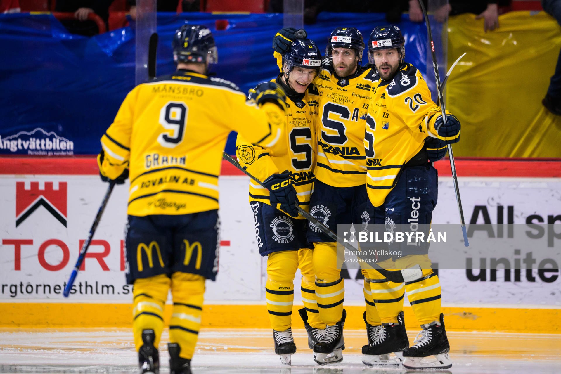 Södertäljes Filiph Engsund, Sebastian Dyk och Marcus