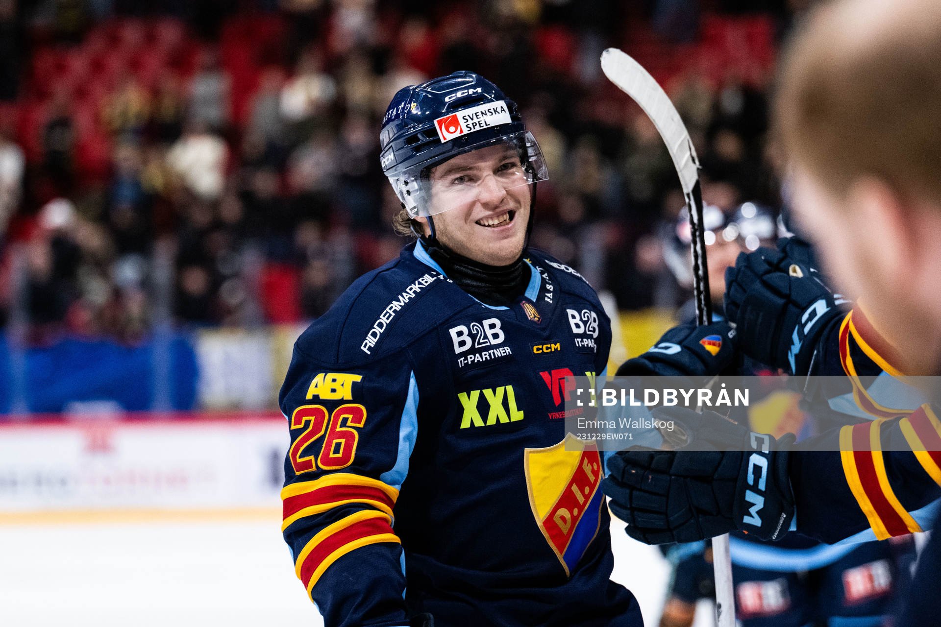 Djurgårdens Emil Berglund jublar
