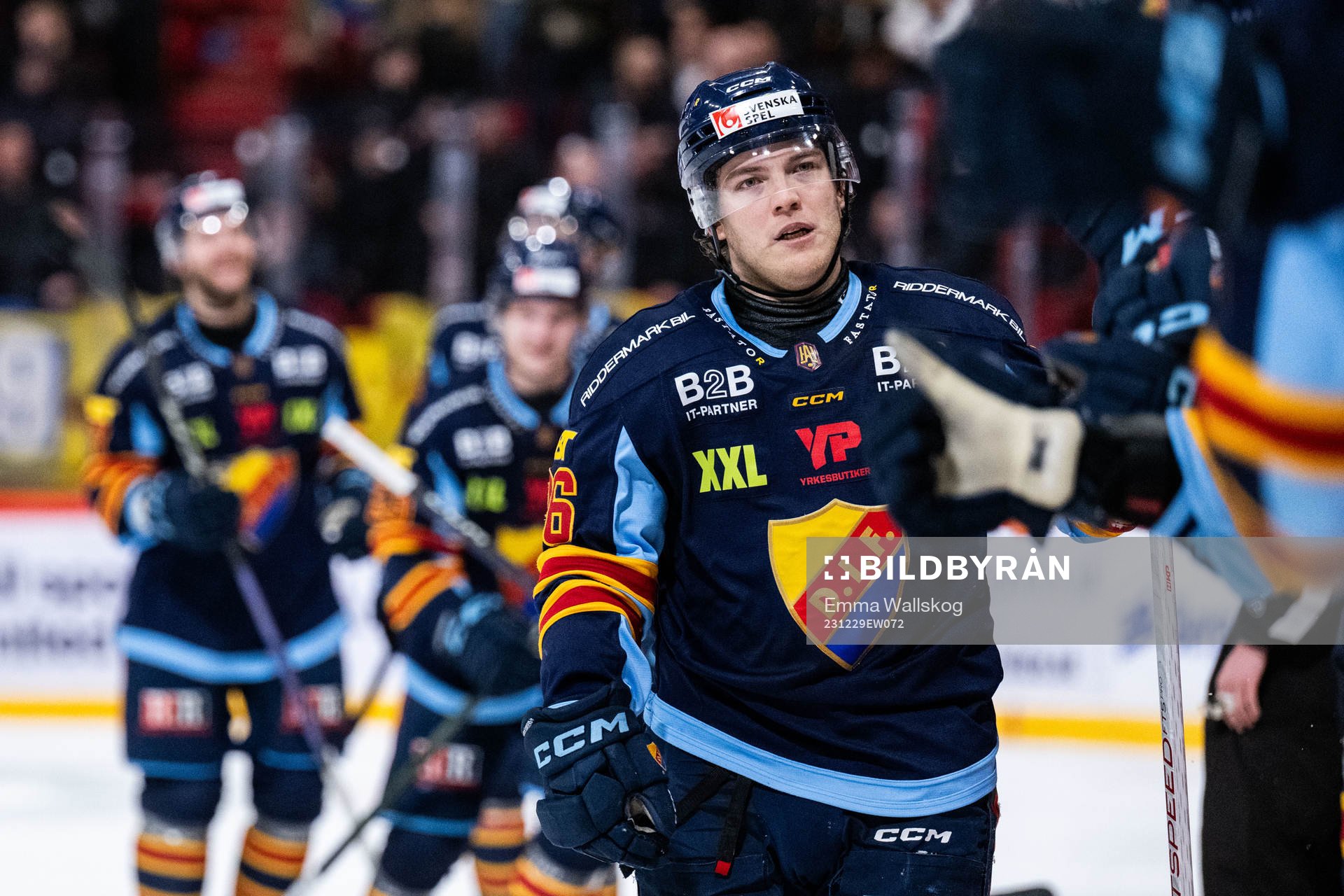 Djurgårdens Emil Berglund jublar