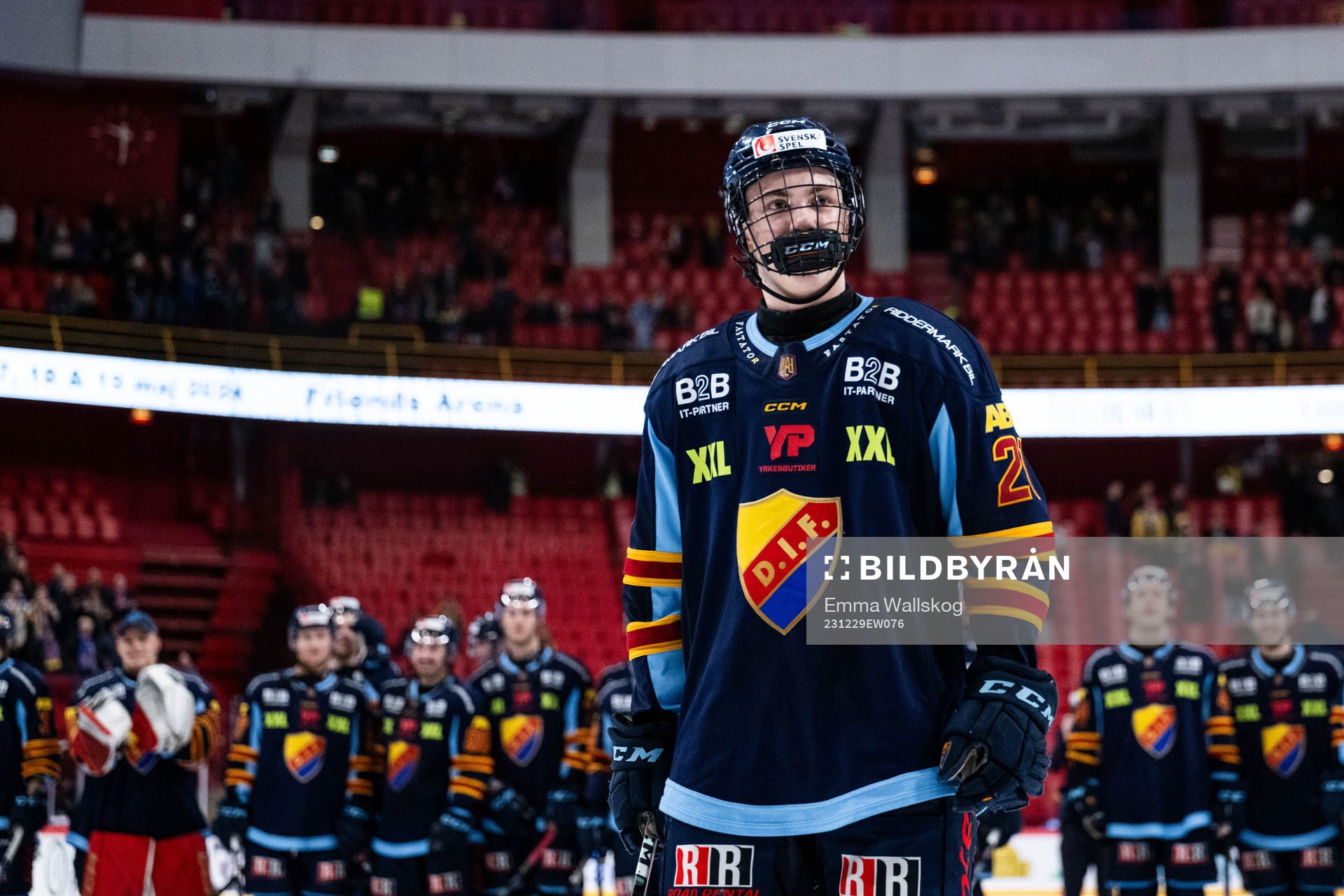 Djurgårdens Linus Eriksson jublar
