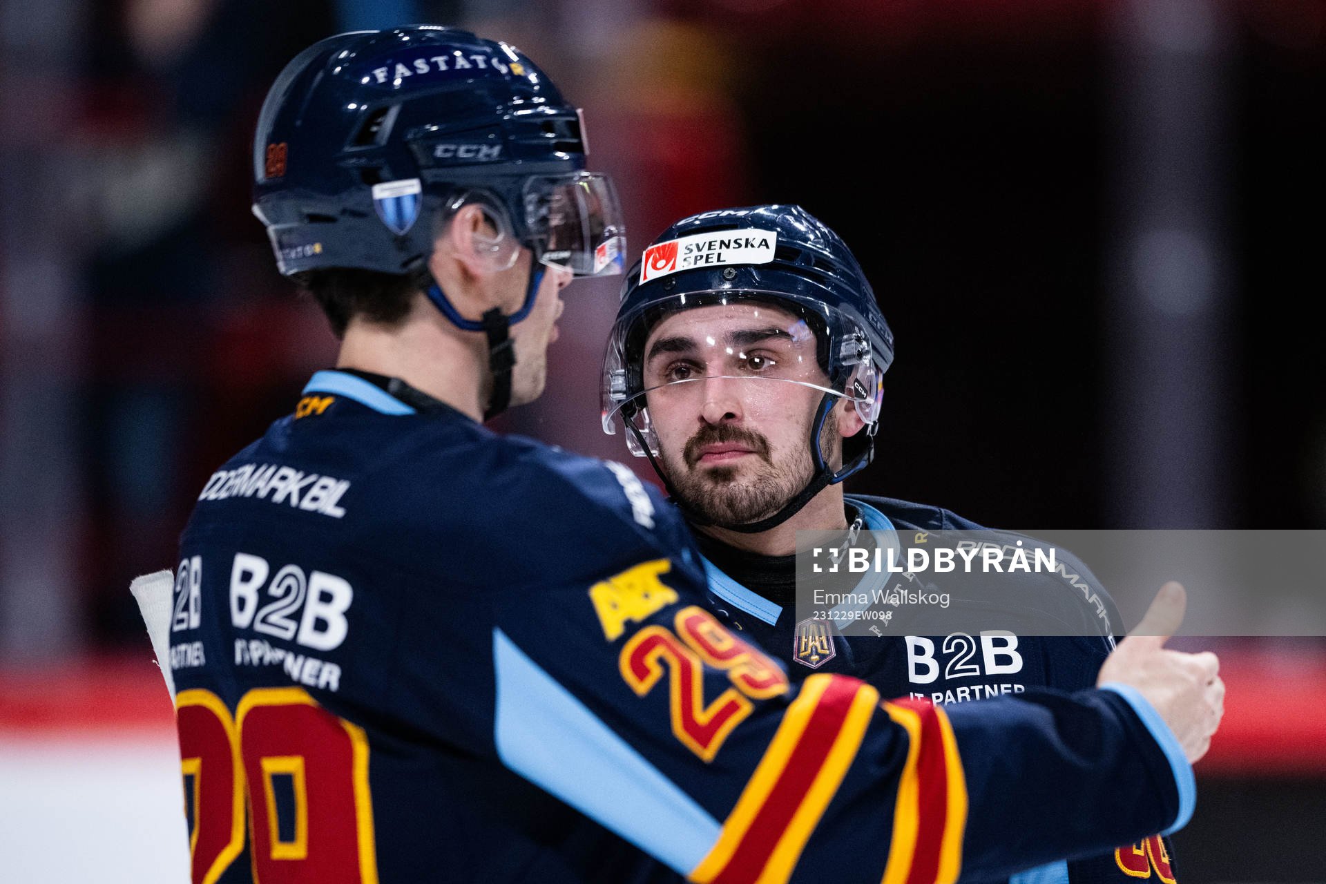Djurgårdens Axel Andersson och Kevin Karlsson