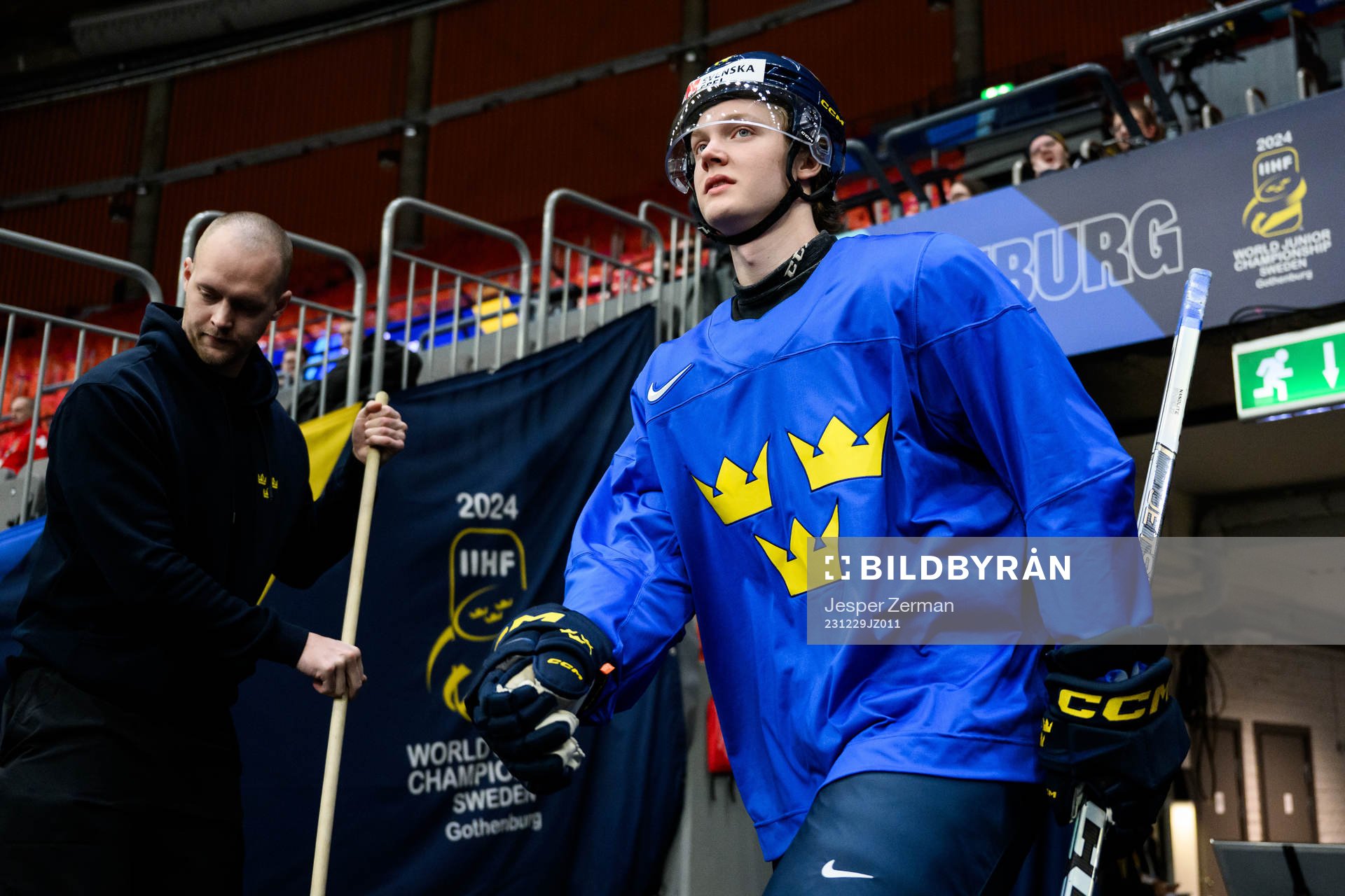 Rasmus Rudslätt of Sweden at a practice session
