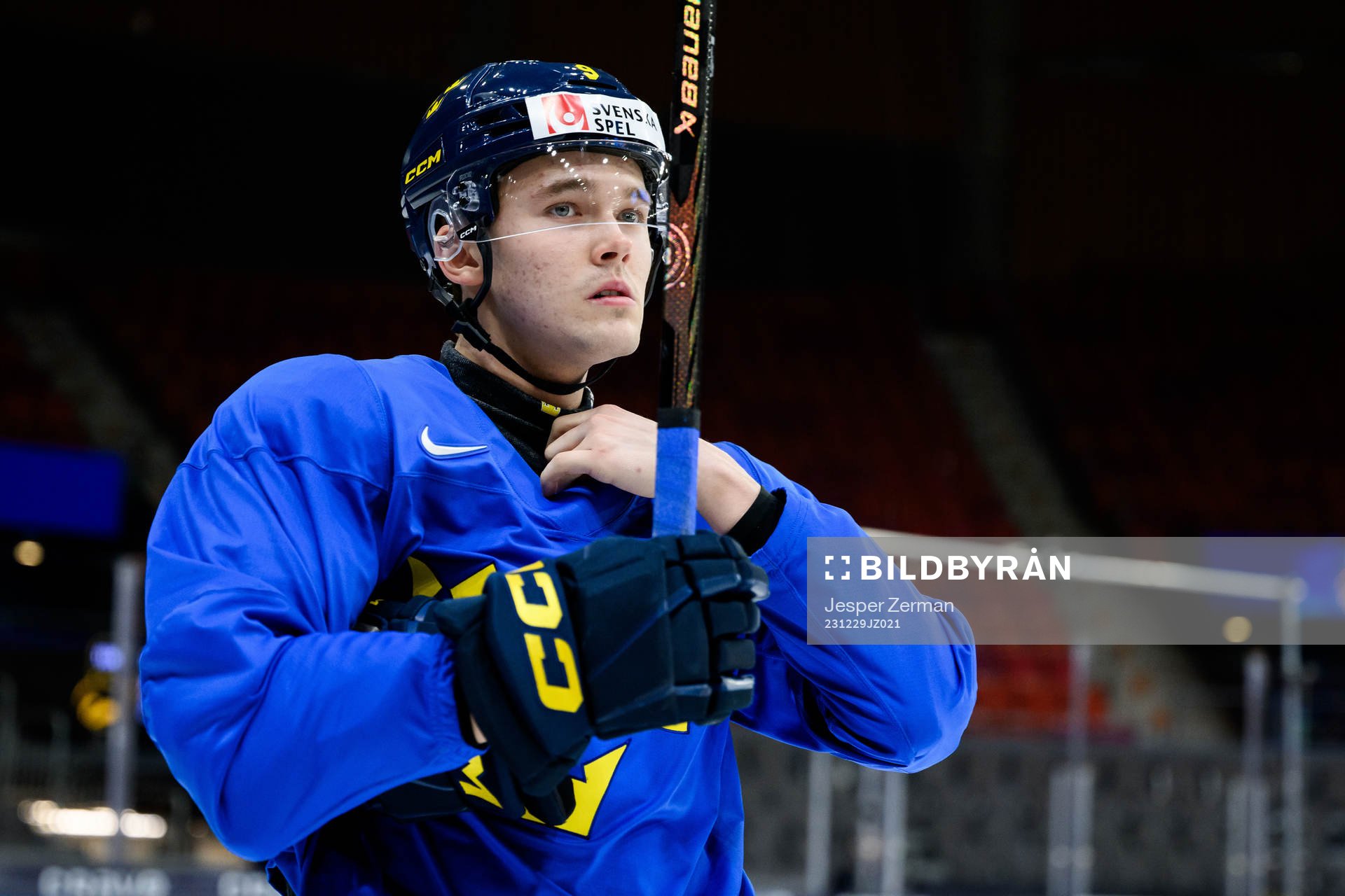 Theo Lindstein of Sweden at a practice session