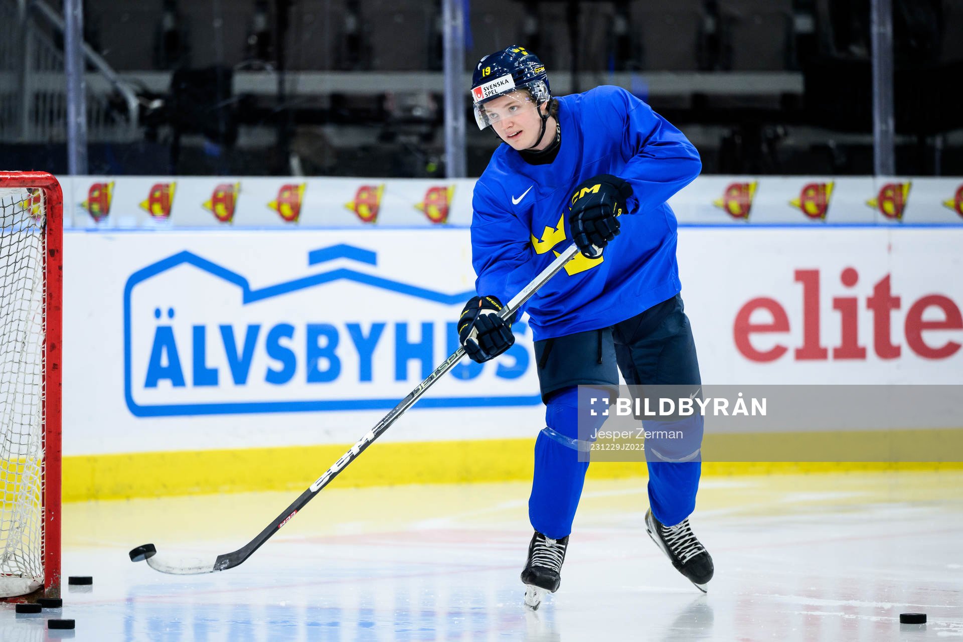Rasmus Rudslätt of Sweden at a practice session