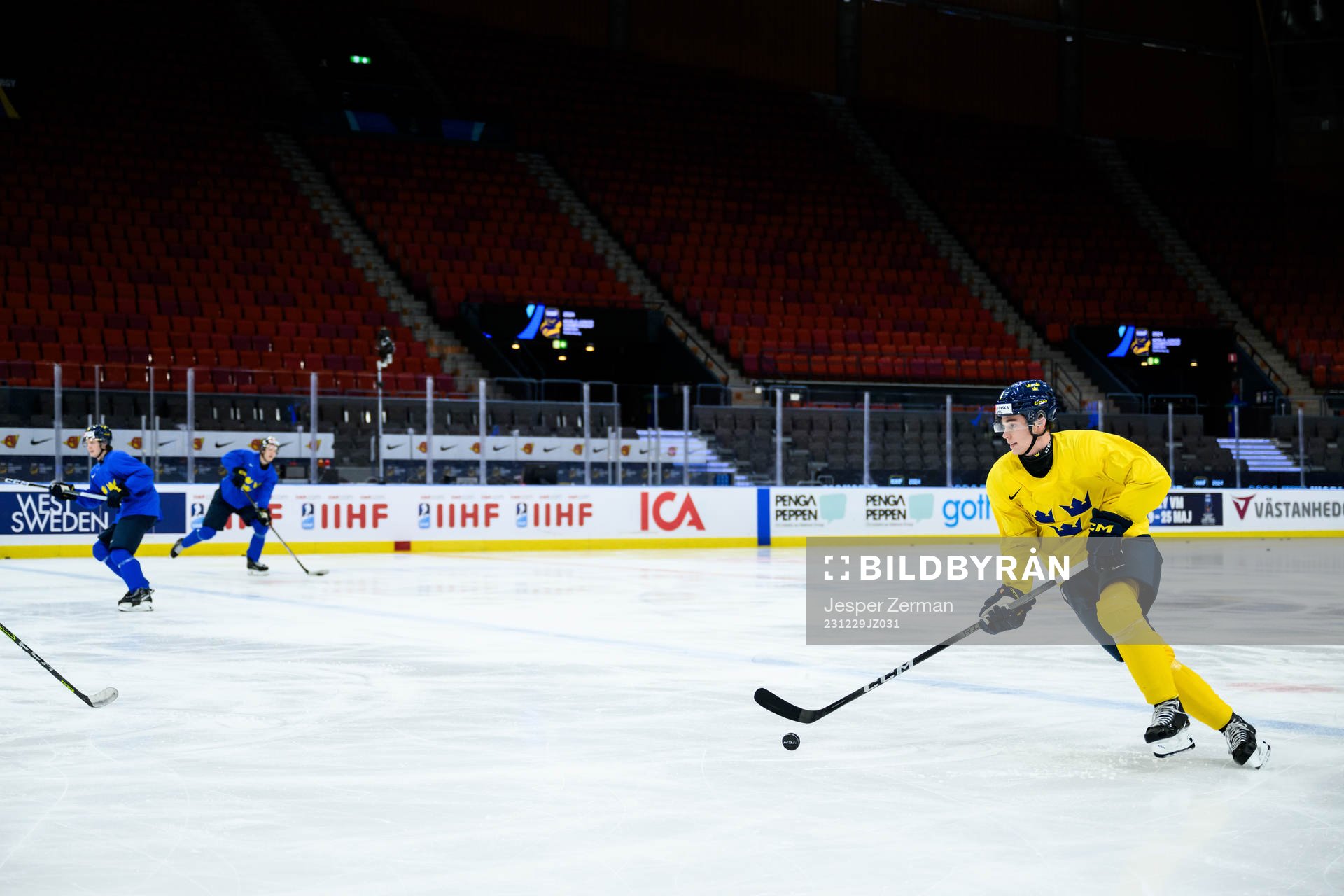 Elias Salomonsson of Sweden at a practice session