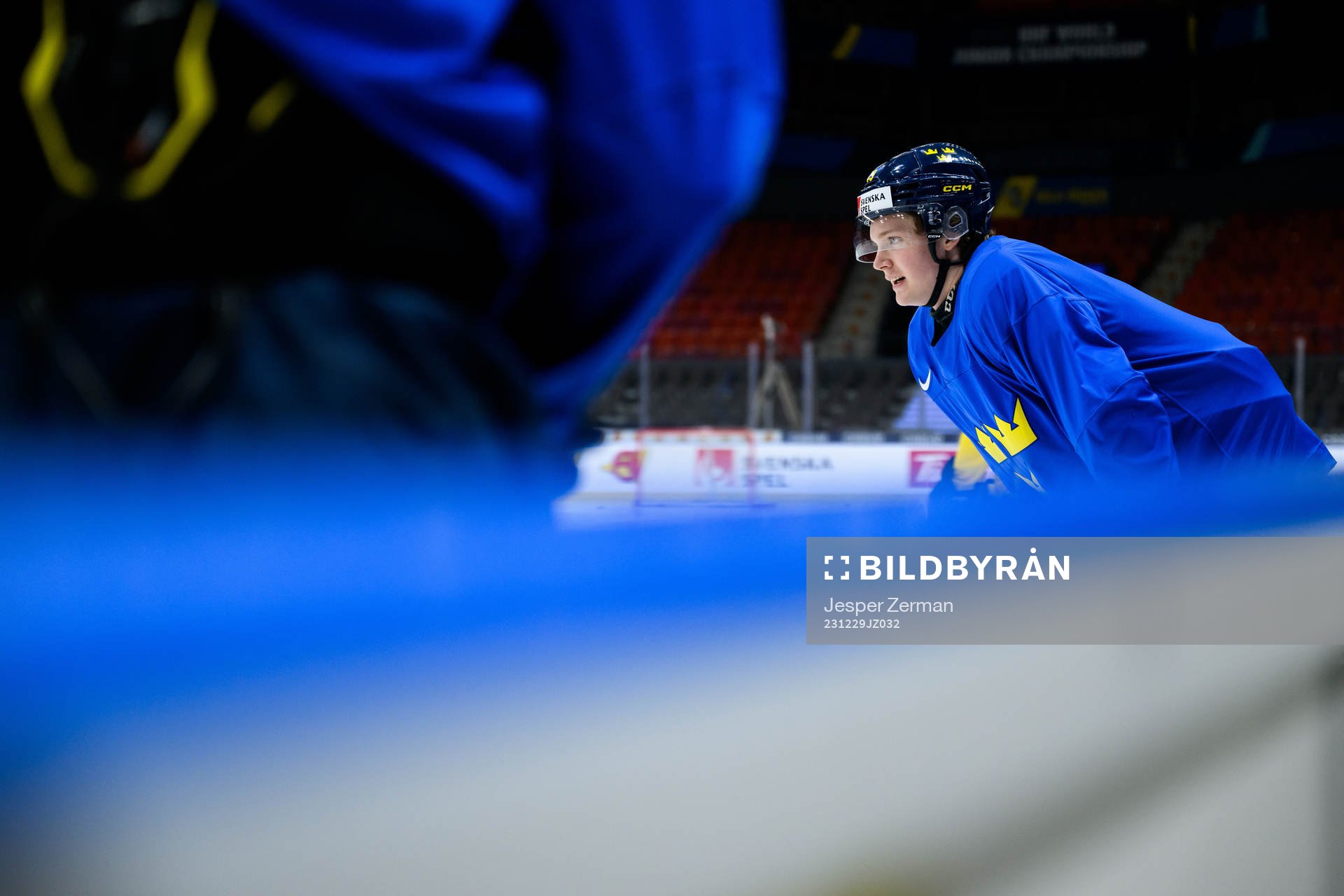 Rasmus Rudslätt of Sweden at a practice session